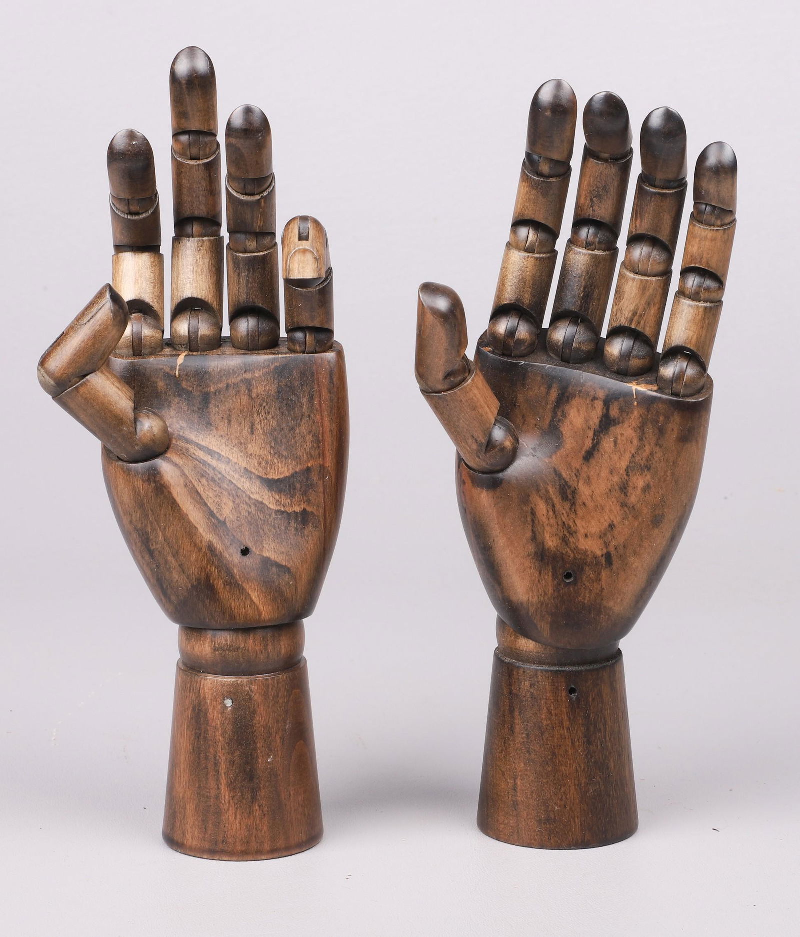 Pair of Articulated Wood Hands (1 of 2)