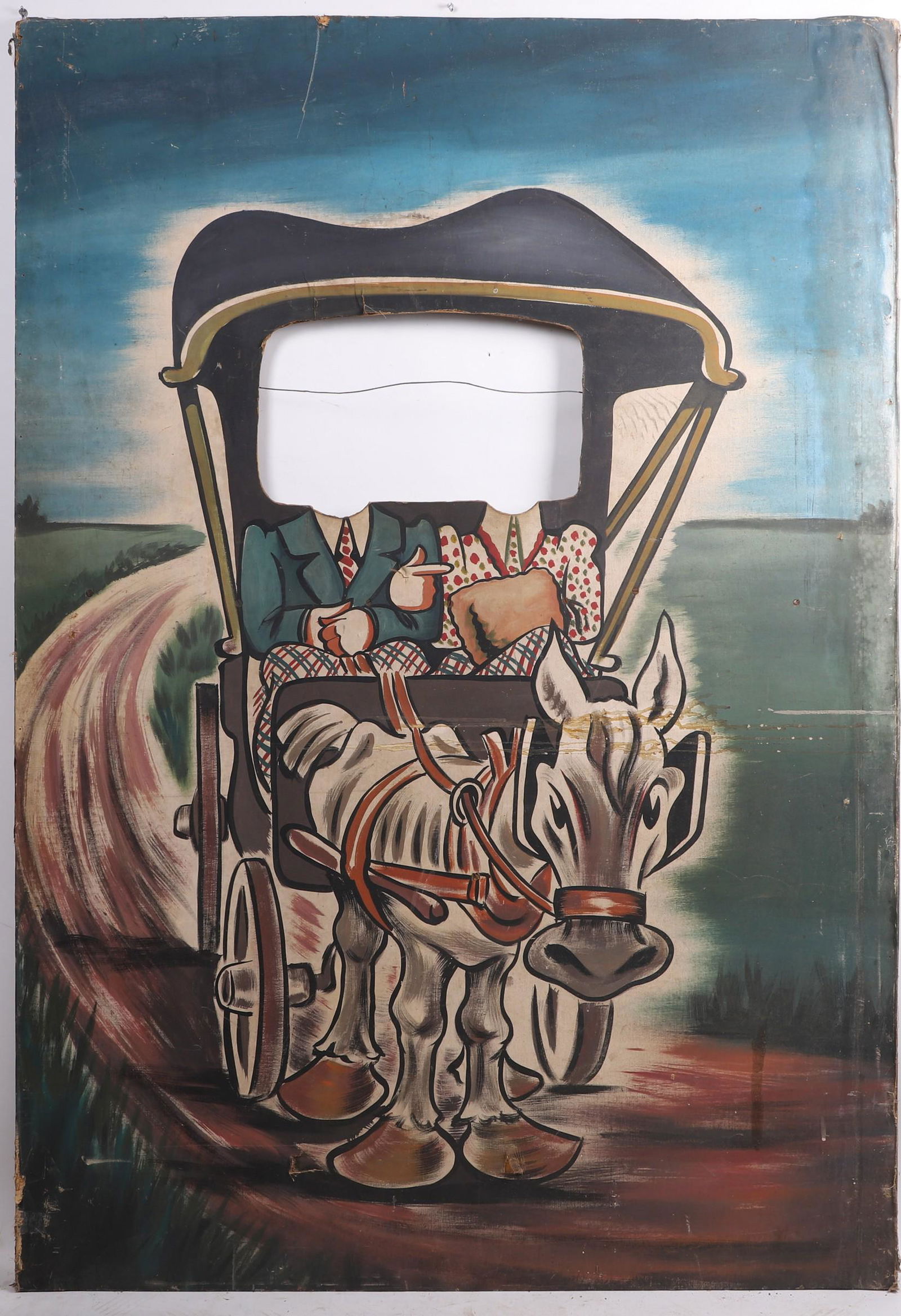 1940s Face in Hole Buggy Photo Board (1 of 2)