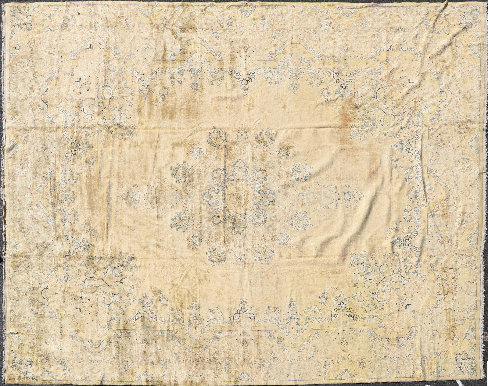 18' X 13'5" Persian Palace Gold Wash Kerman Rug (1 of 10)