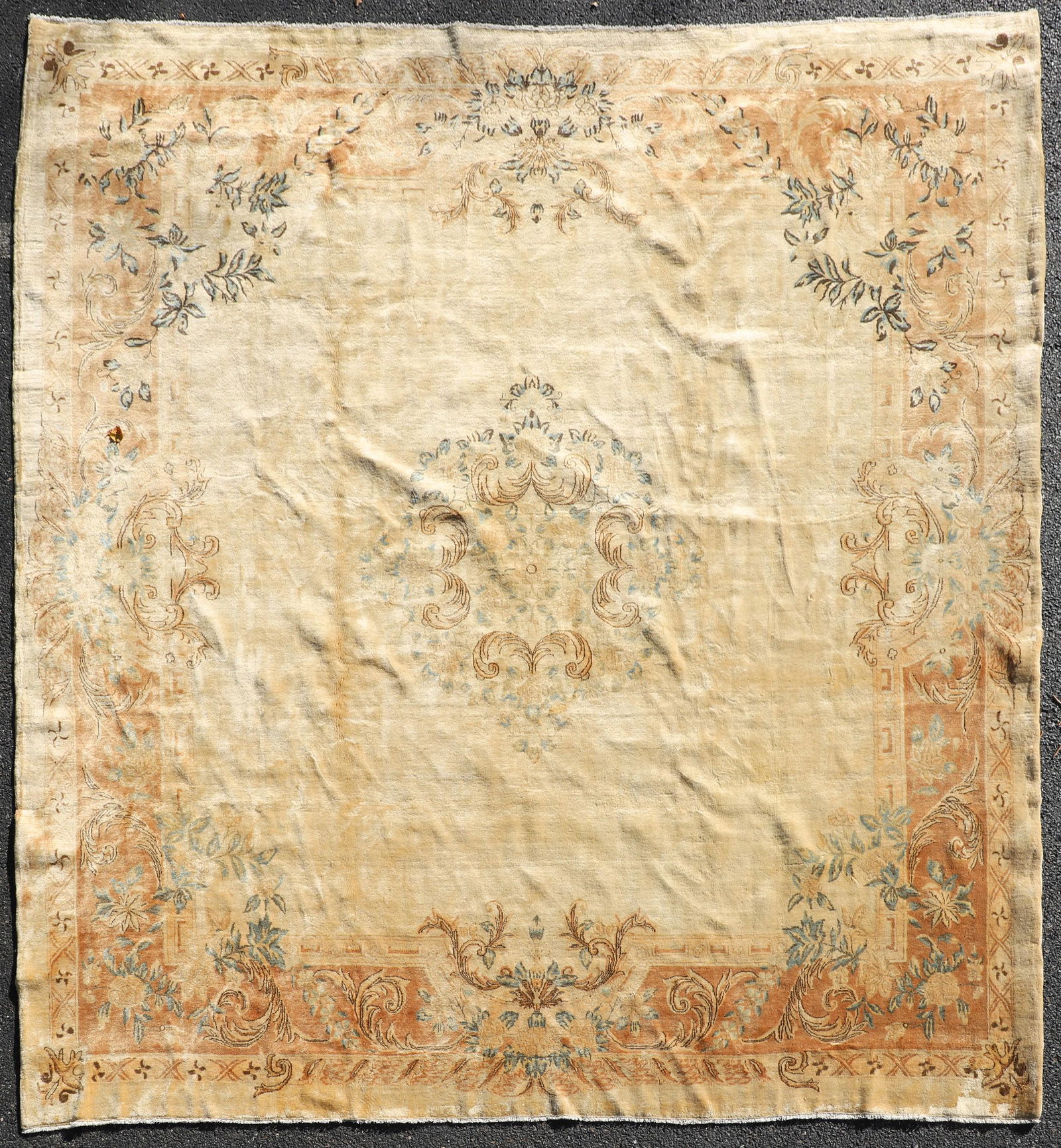 9' X 9'10" Persian Kerman Goldwash Rug (1 of 5)