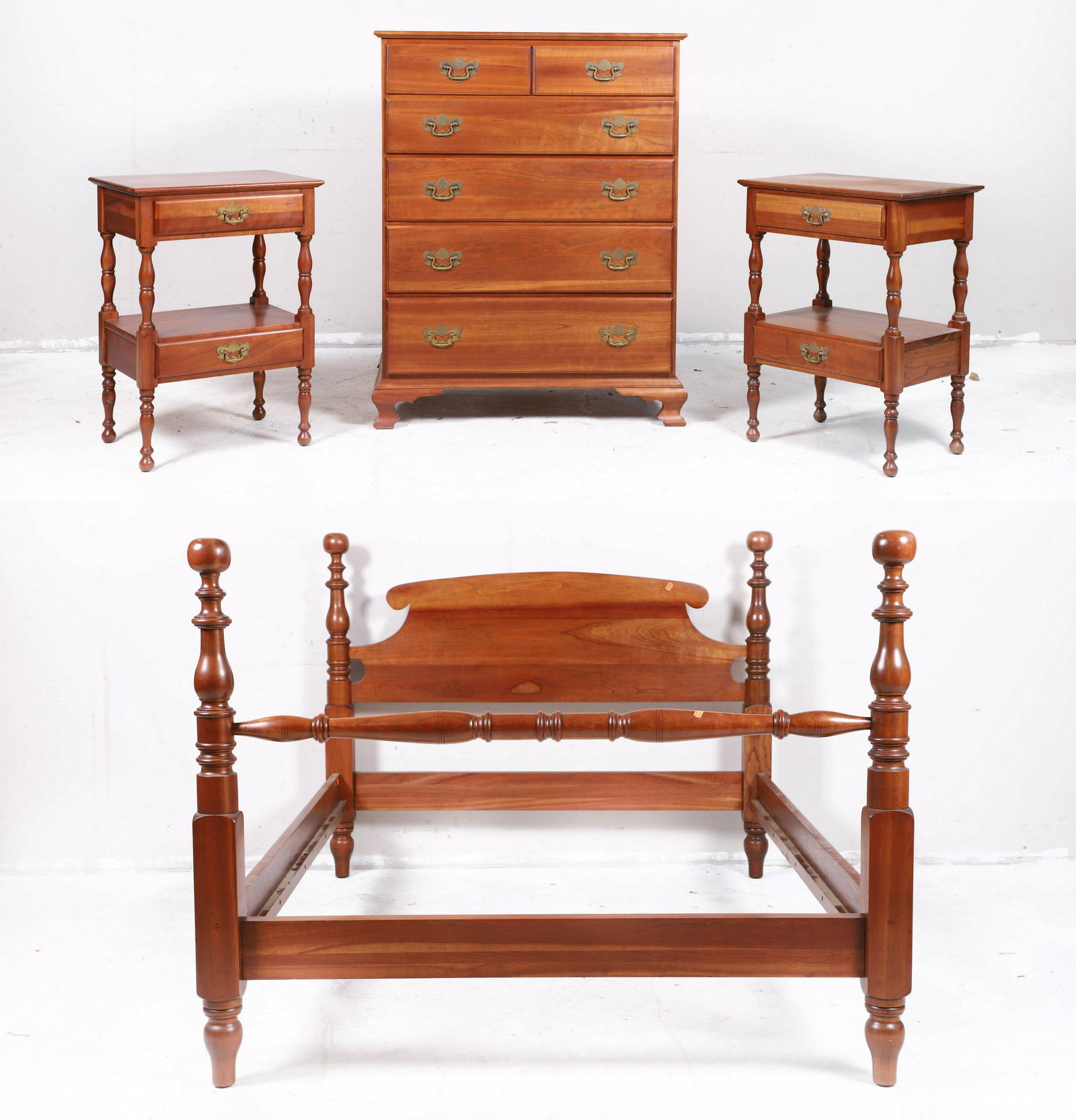 (4) pc Harden Cherry bedroom set (1 of 9)