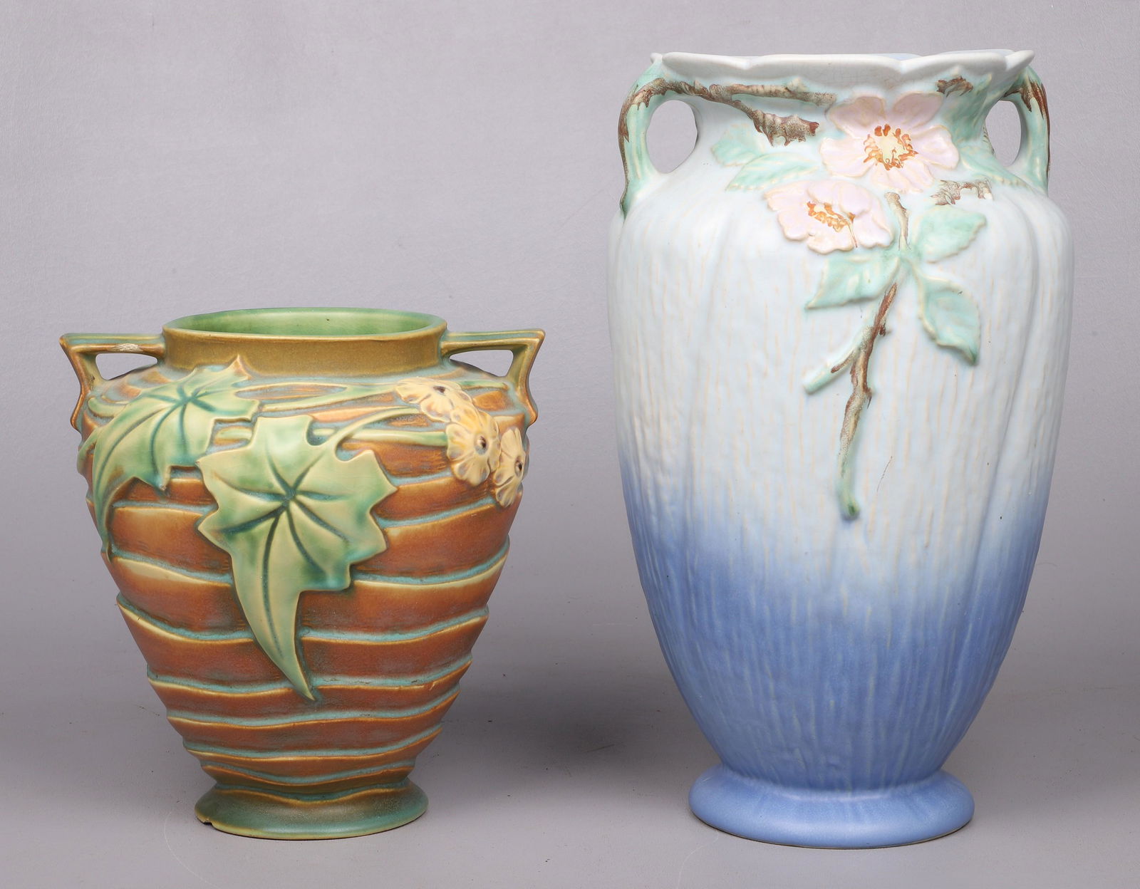 (2) Roseville and Weller Pottery Vases (1 of 7)