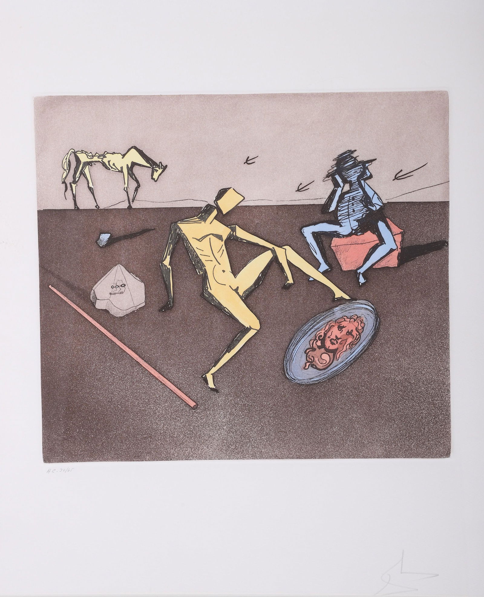 Salvador Dali Etching "The Mirror of Chivalry" (1 of 5)