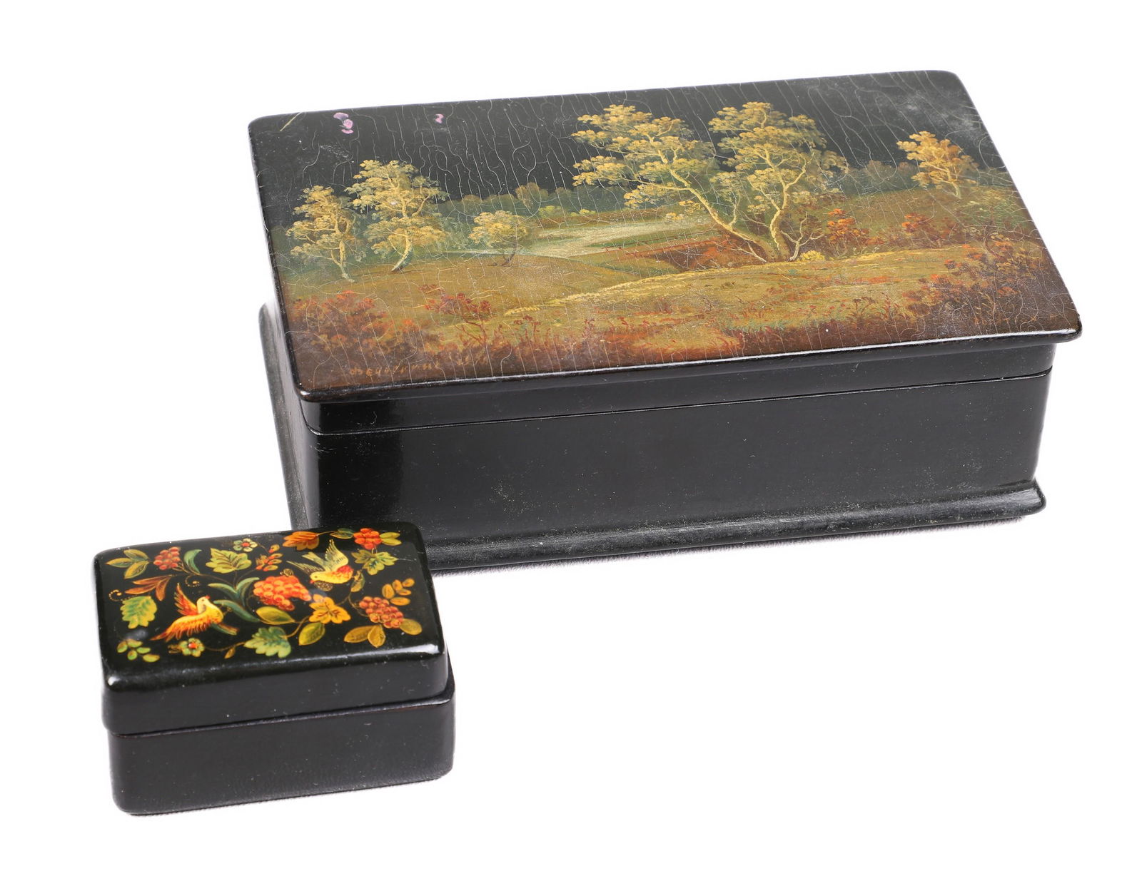 (2) Lacquer Trinket Boxes (1 of 6)