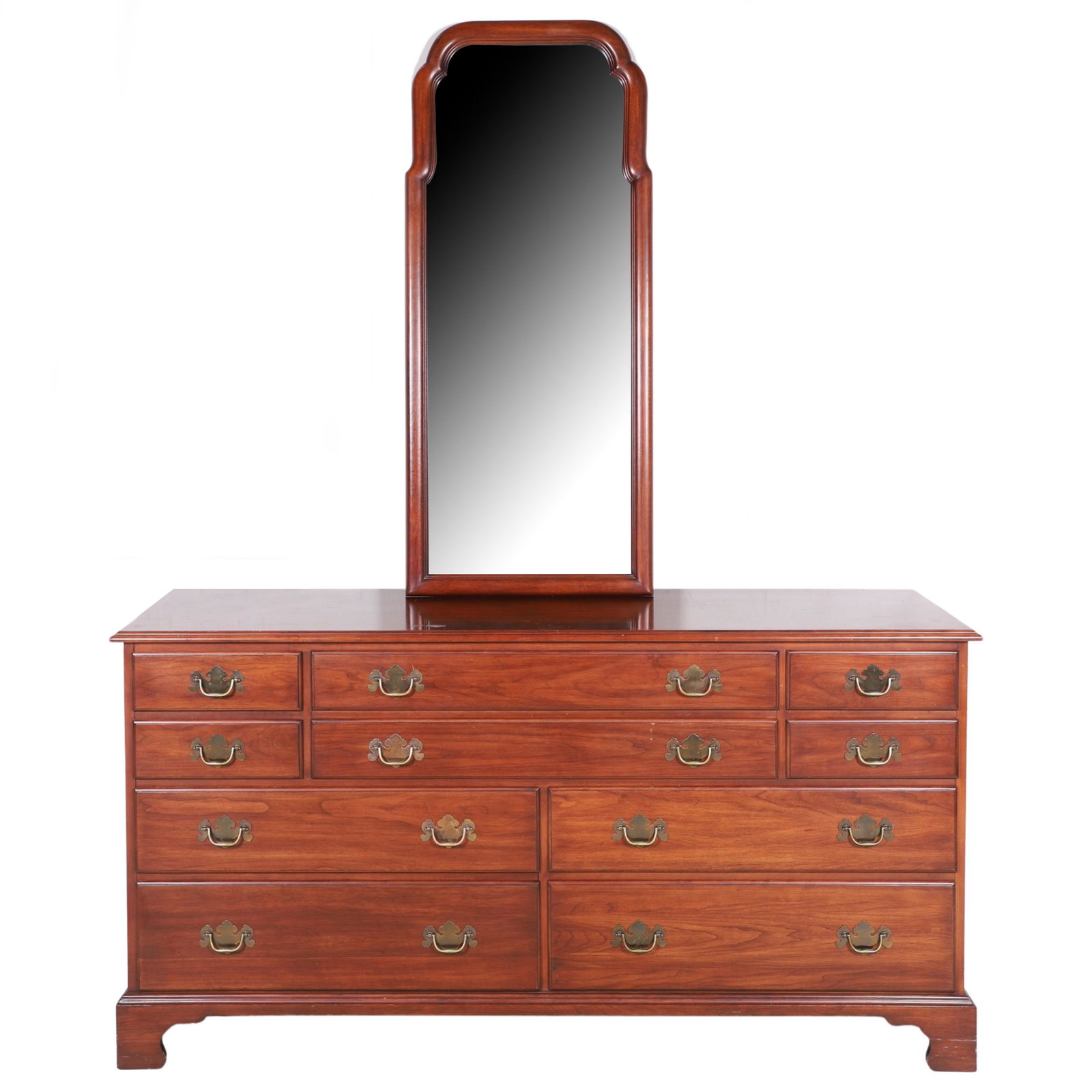 Henkel Harris cherry dresser w/ mirror (1 of 6)