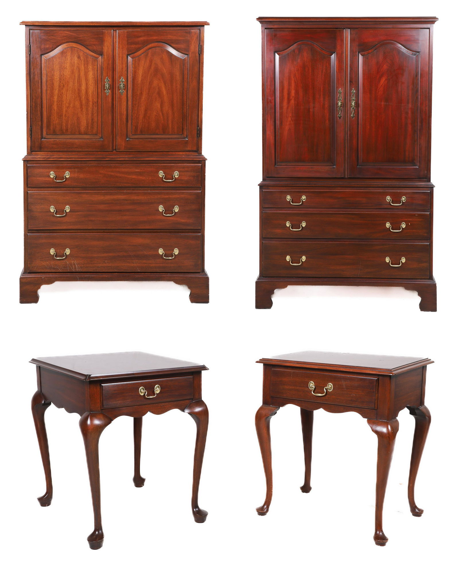 (4) pc Henkel Harris mahogany bedroom set (1 of 6)