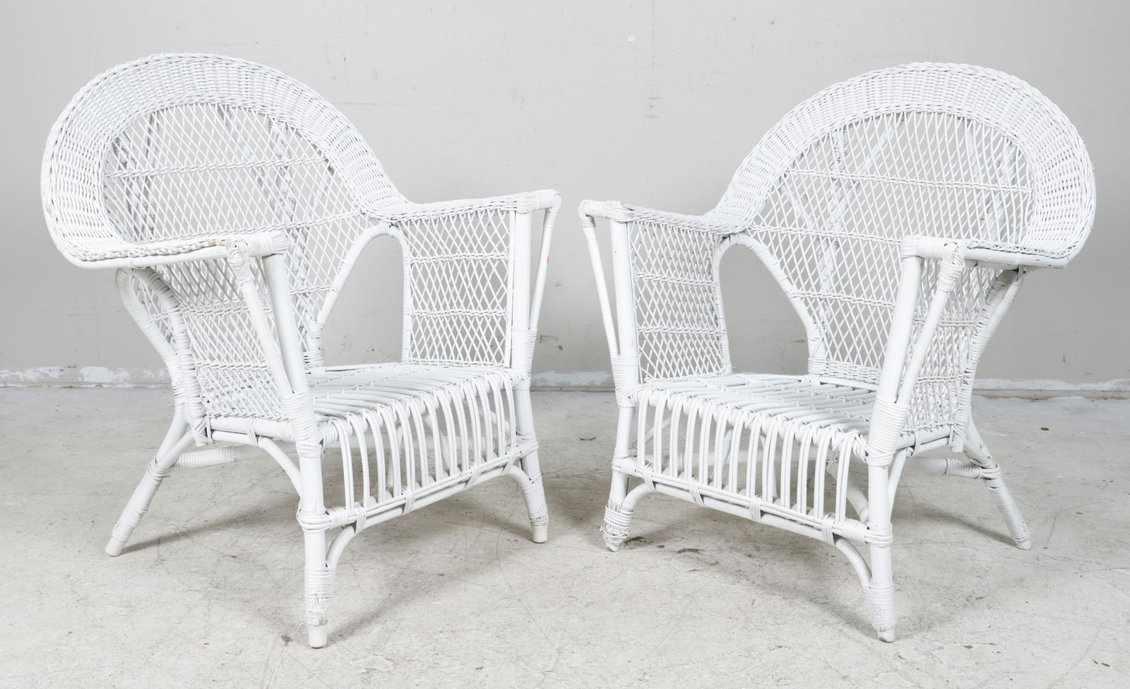 (2) Wicker armchairs (1 of 3)