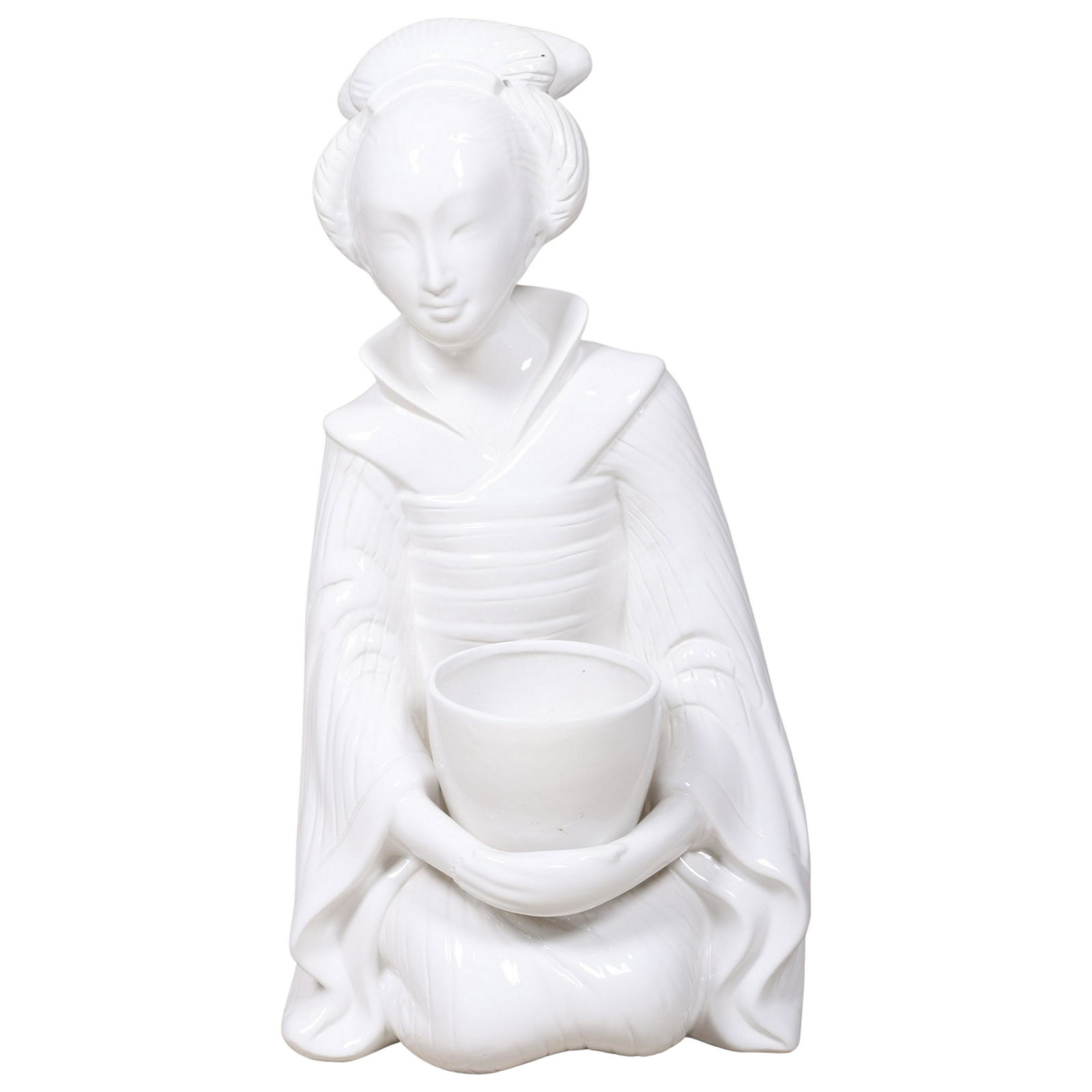 Blanc de Chine figural planter (1 of 2)
