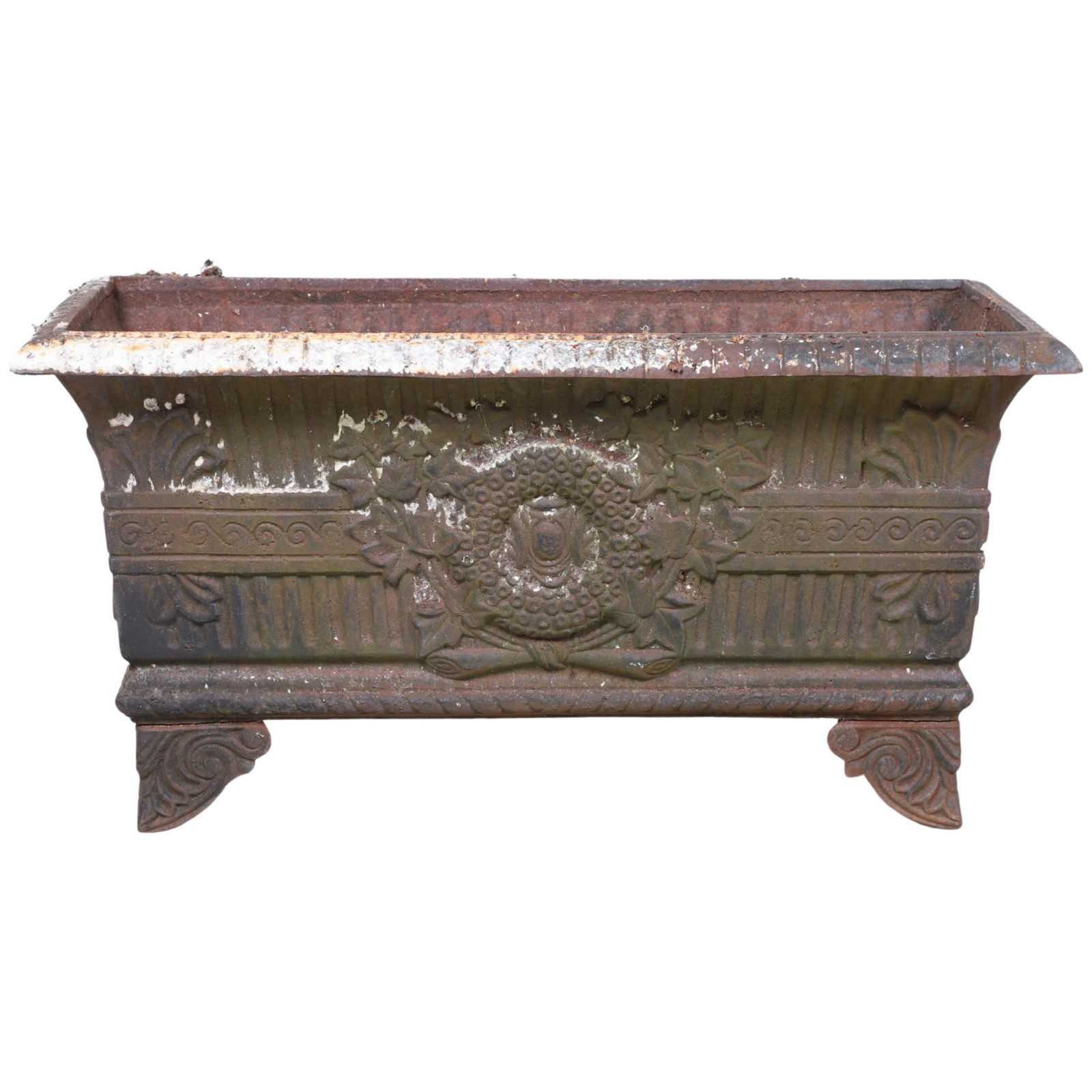 Decorative iron planter (1 of 2)