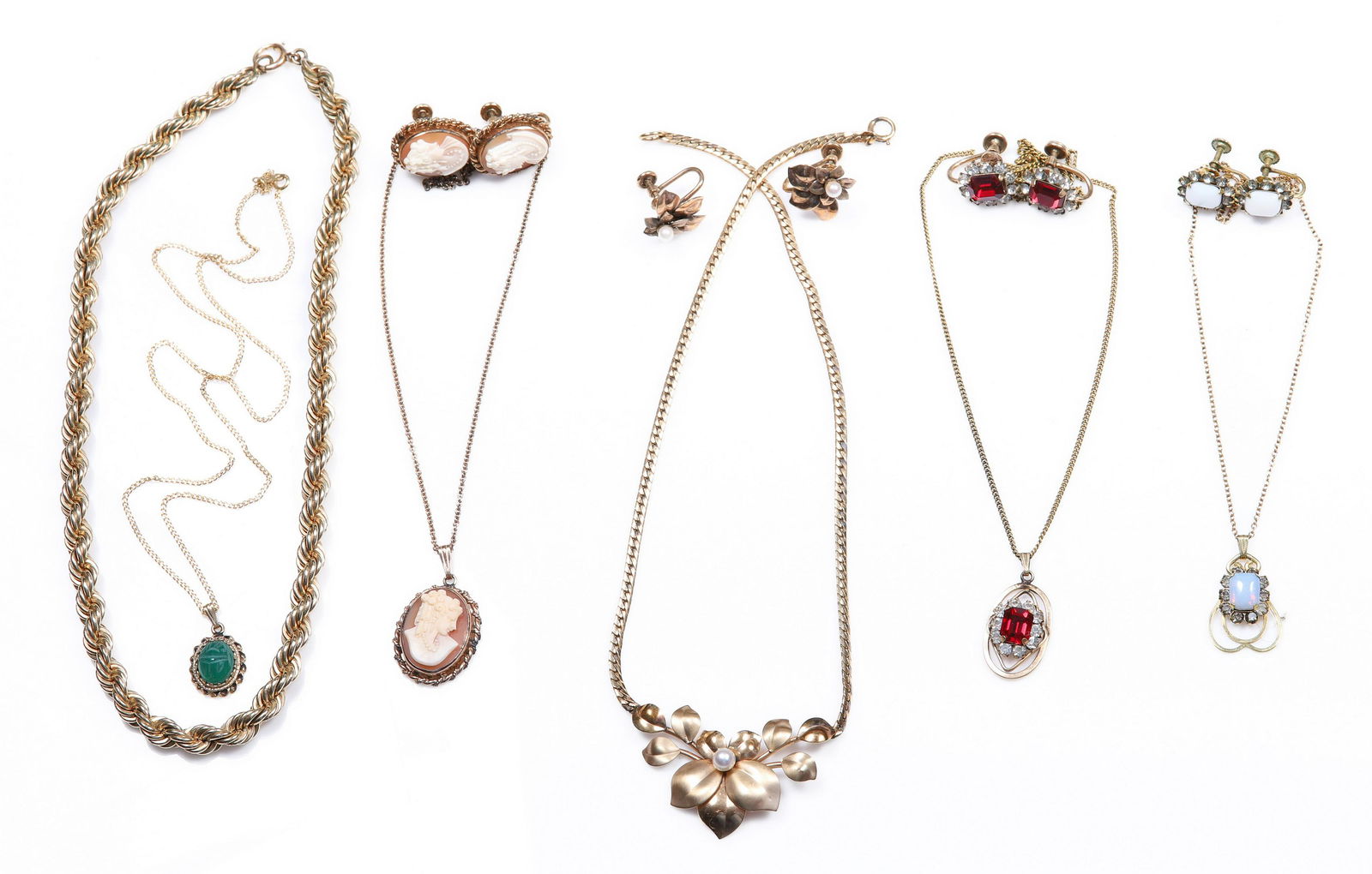 Vintage Gold and Gold Filled Jewelry Group (1 of 4)