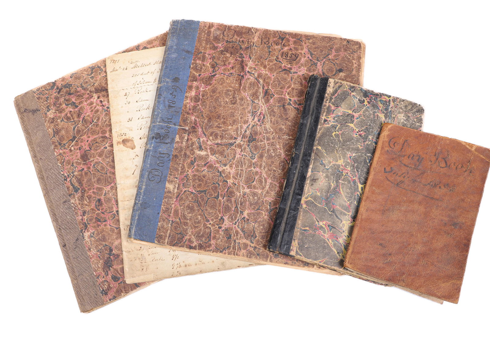 Five mid-19th c. jeweler's account books, etc. (1 of 3)