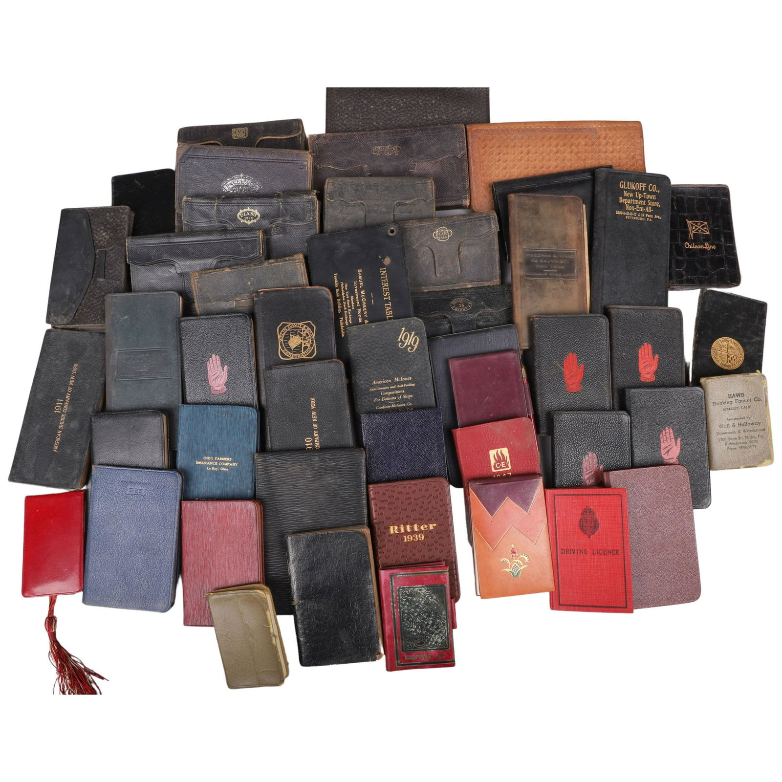 (47) diaries, memo books, lists, etc, 1858-1957 (1 of 1)