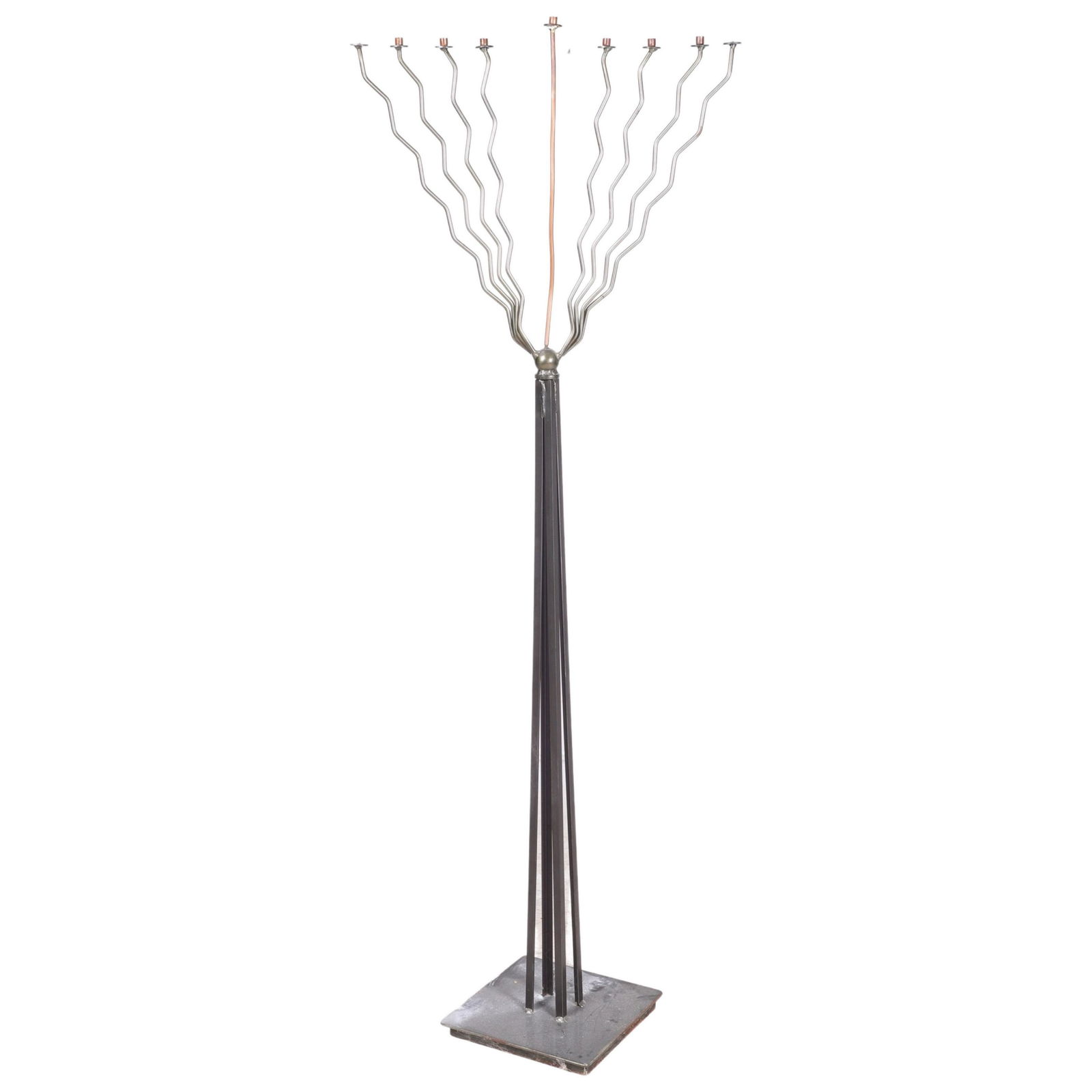 Modern Design metal standing Menorah (1 of 3)