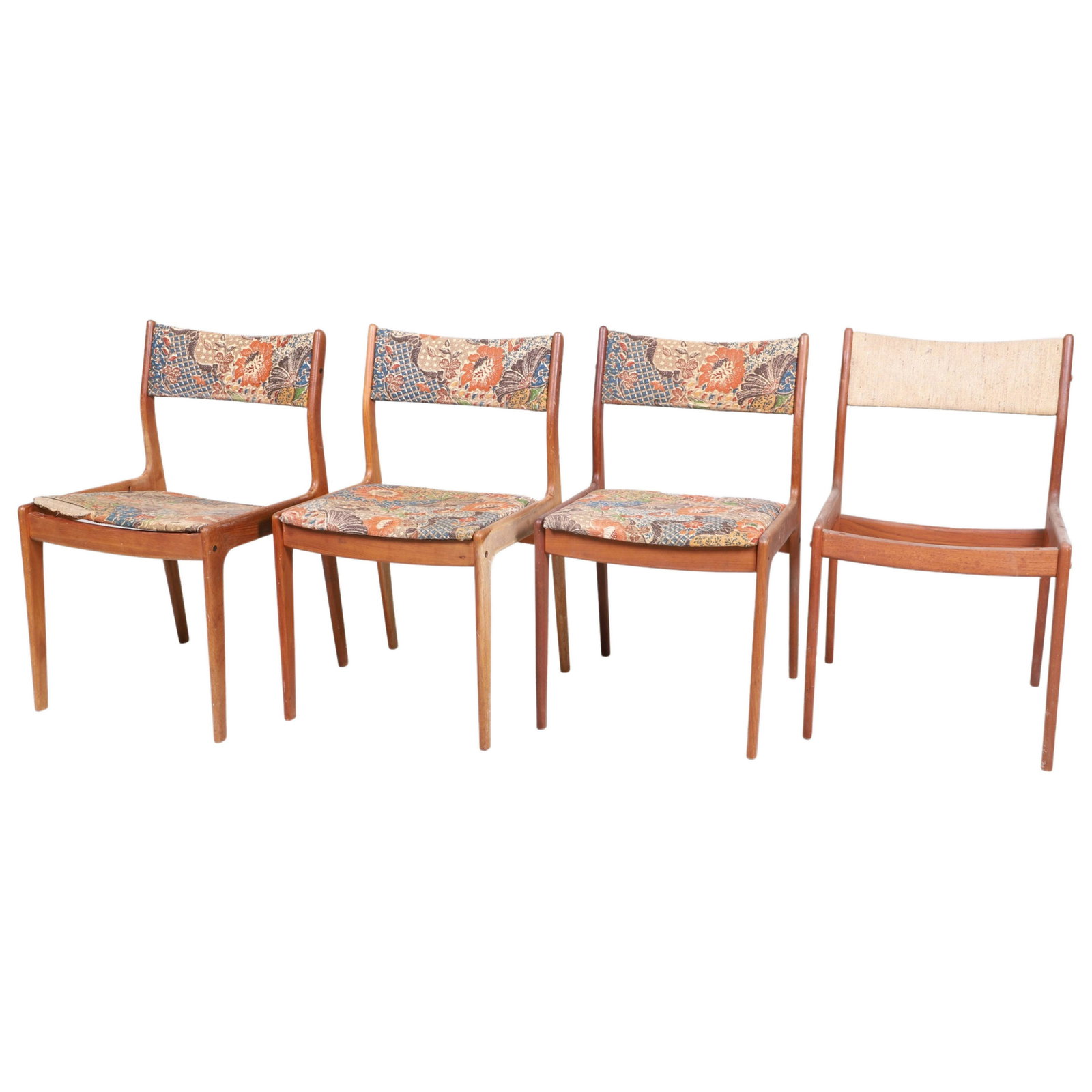 (4) Johannes Andersen for Uldum Mobelfabrik Modern teak side chairs (1 of 5)