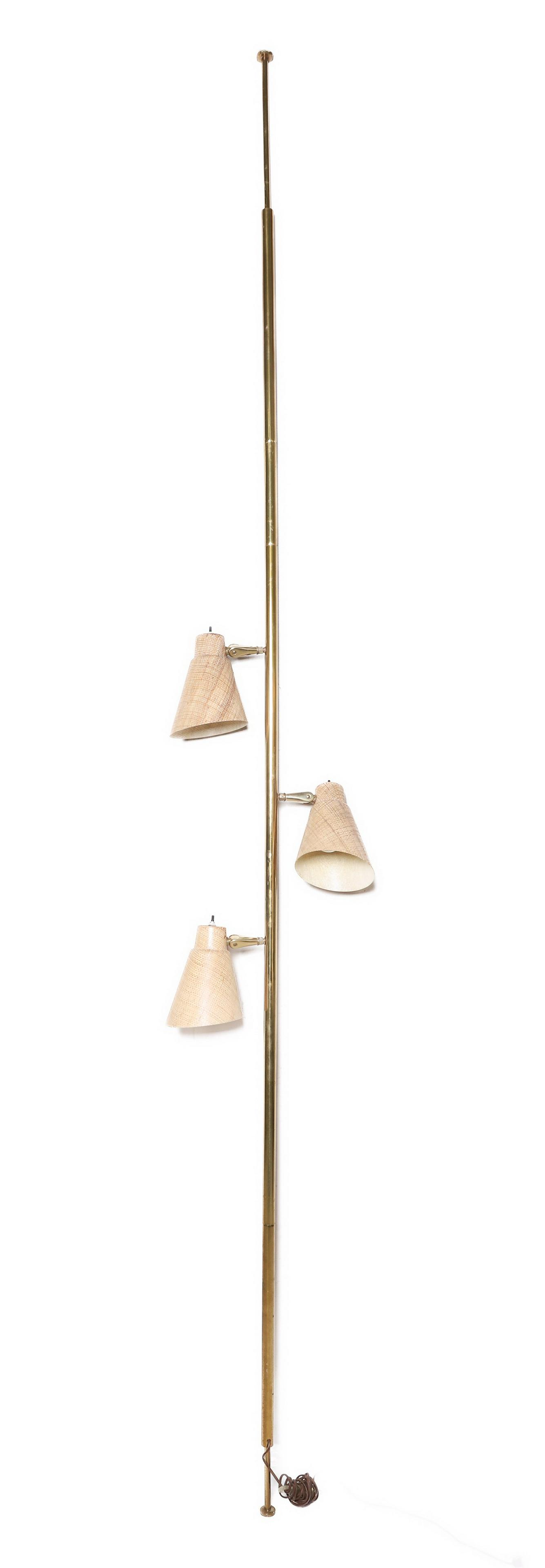 Stiffel style Mid Century Modern tension floor lamp (1 of 2)