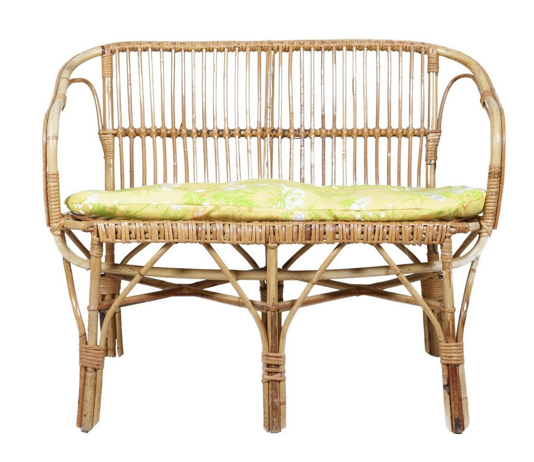 Bamboo and Rattan settee (1 of 3)