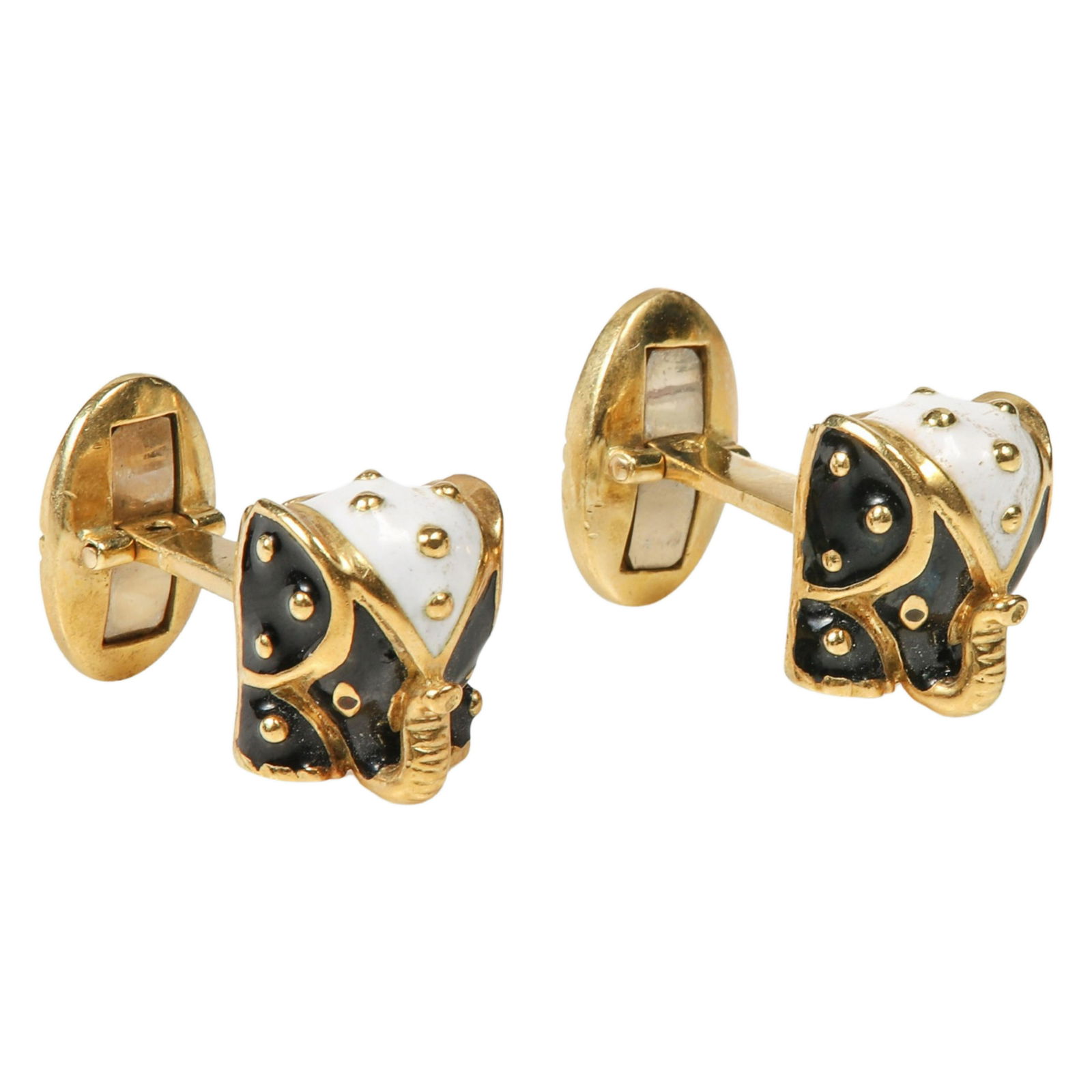 Hidalgo 18K Enamel Cufflinks (1 of 7)