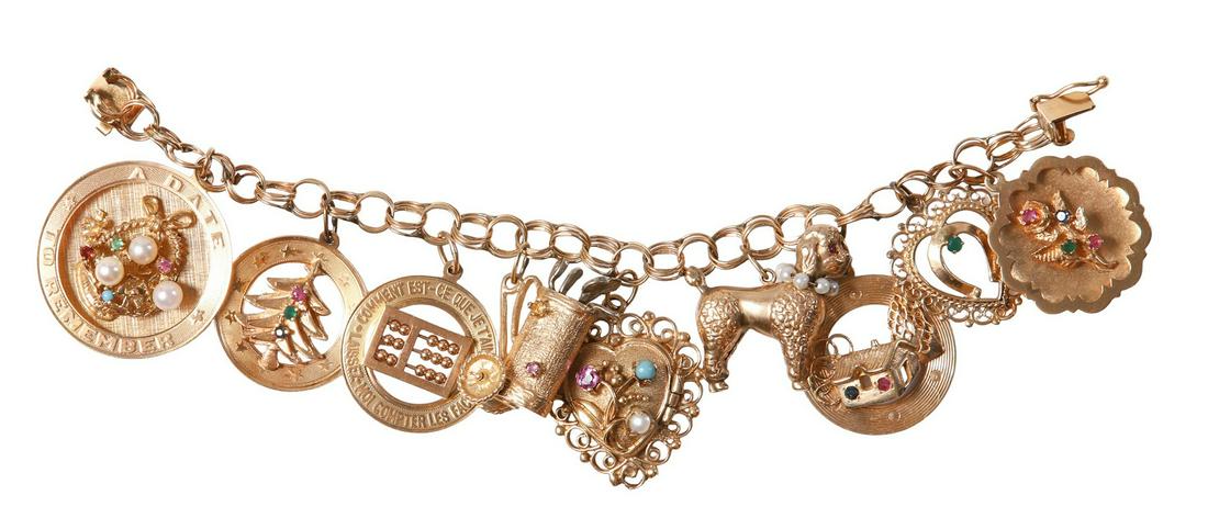14K Yellow Gold Charm Bracelet (1 of 12)