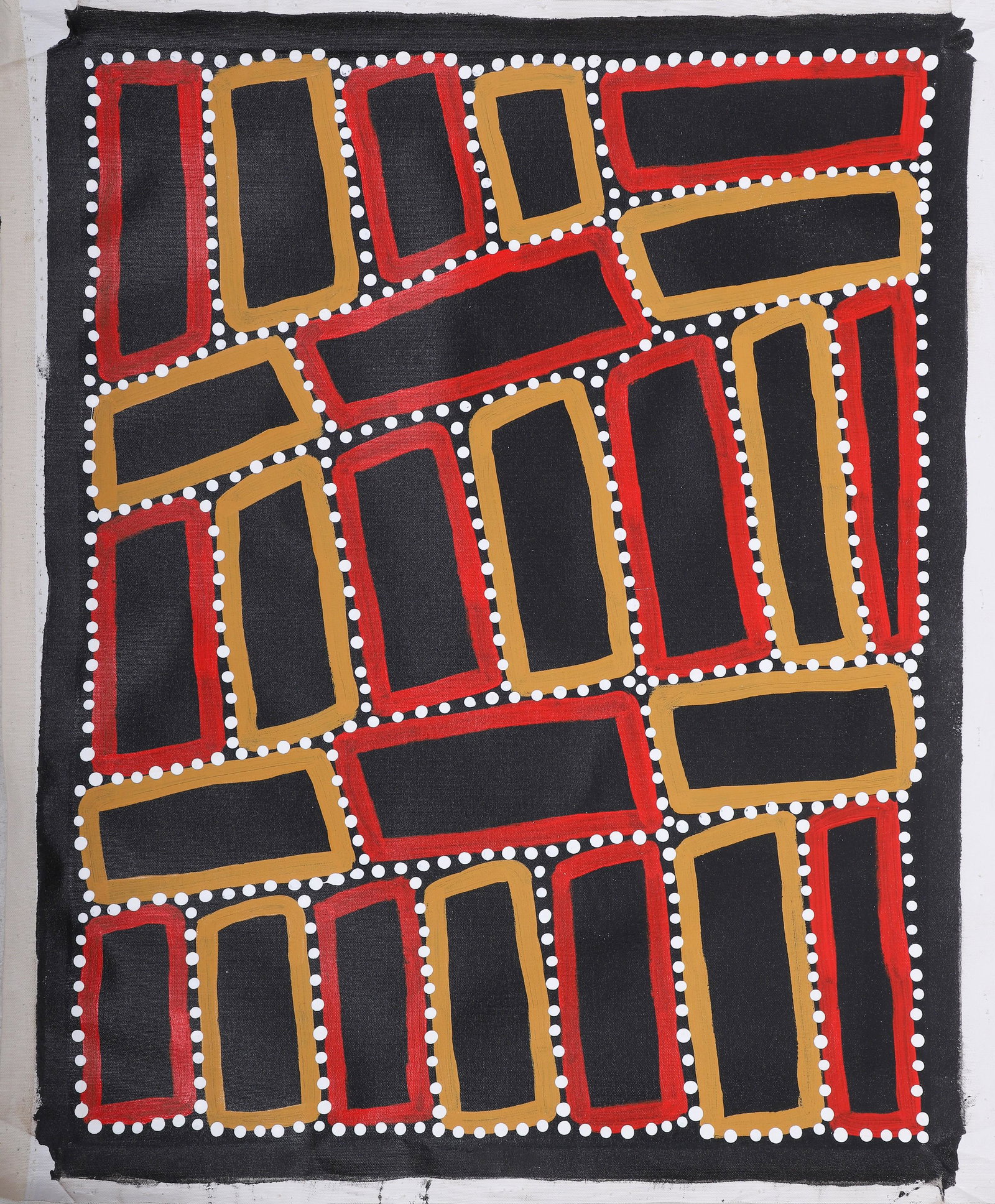 Walala Tjapaltjarri Aboriginal Painting "Tingari Story" (1 of 2)