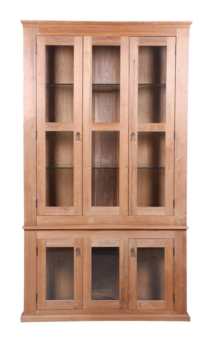 Pine 2-pc corner cabinet (1 of 2)