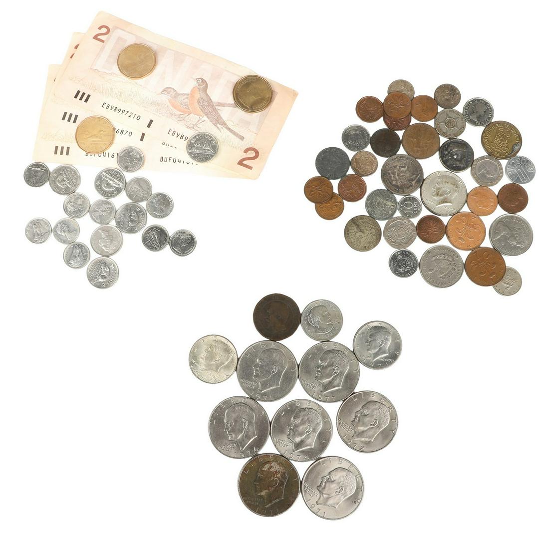 Lot of US & Foreign Coins (1 of 4)