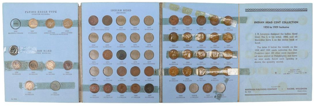 Indian Head Cent Folio with (44) Coins (1 of 5)