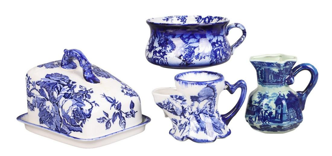 (4) Pcs Blakeney Victoria Ironstone Flow Blue (1 of 9)