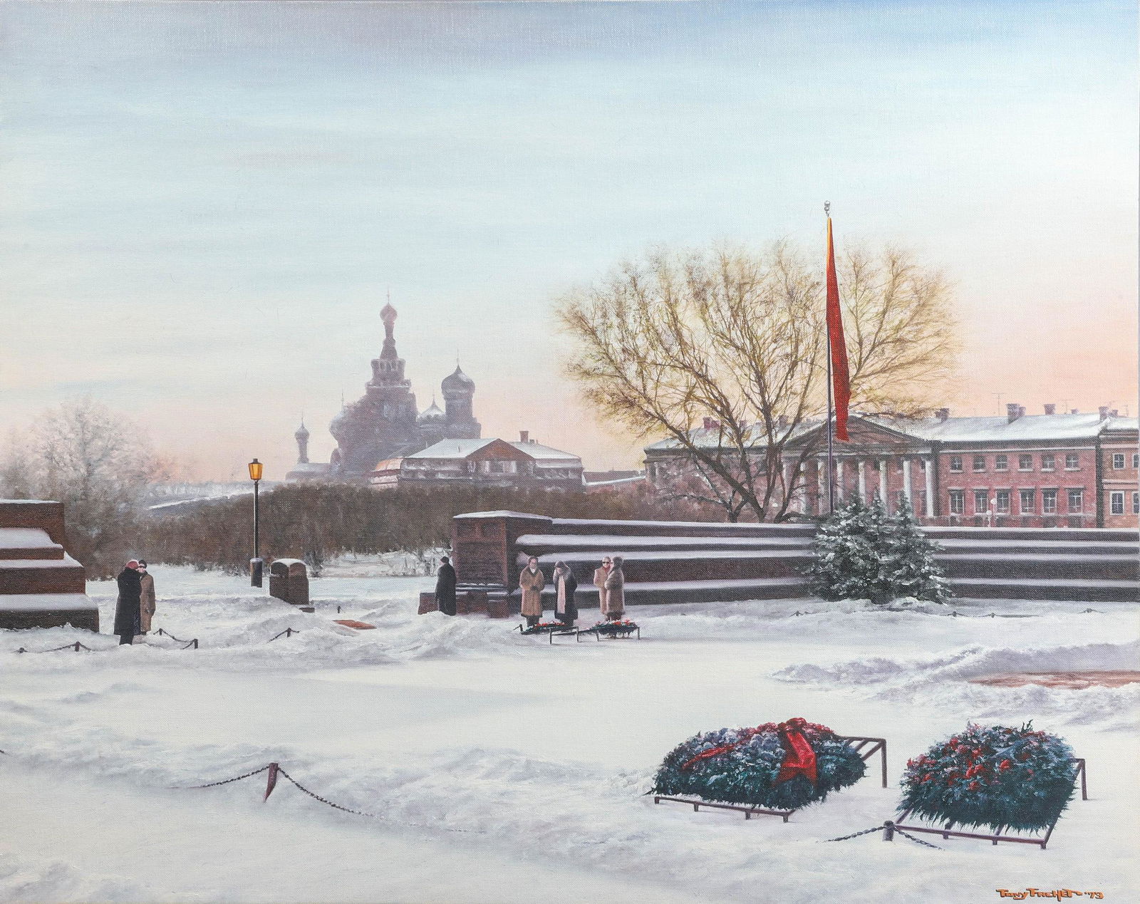 Tony Fachet Painting "St Petersburg" (1 of 2)