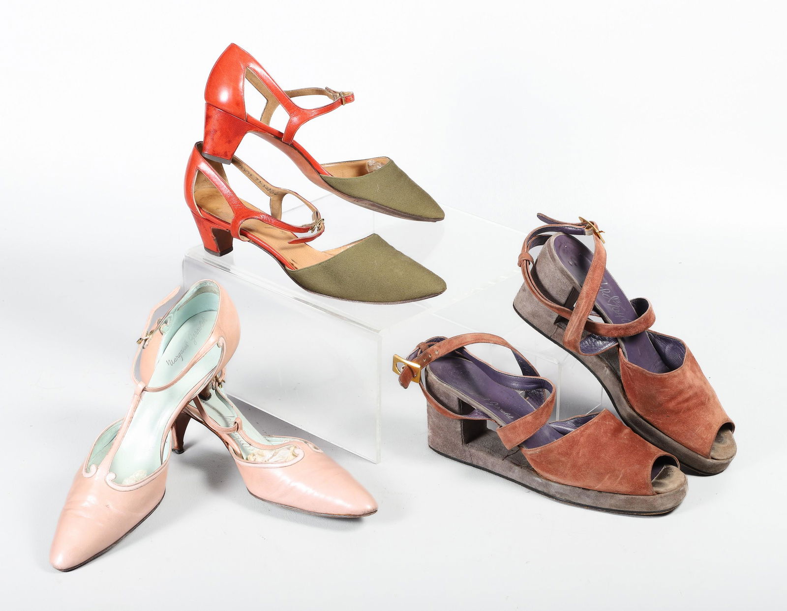 (3) Pairs 1940's Margaret Jerrold Heels (1 of 1)