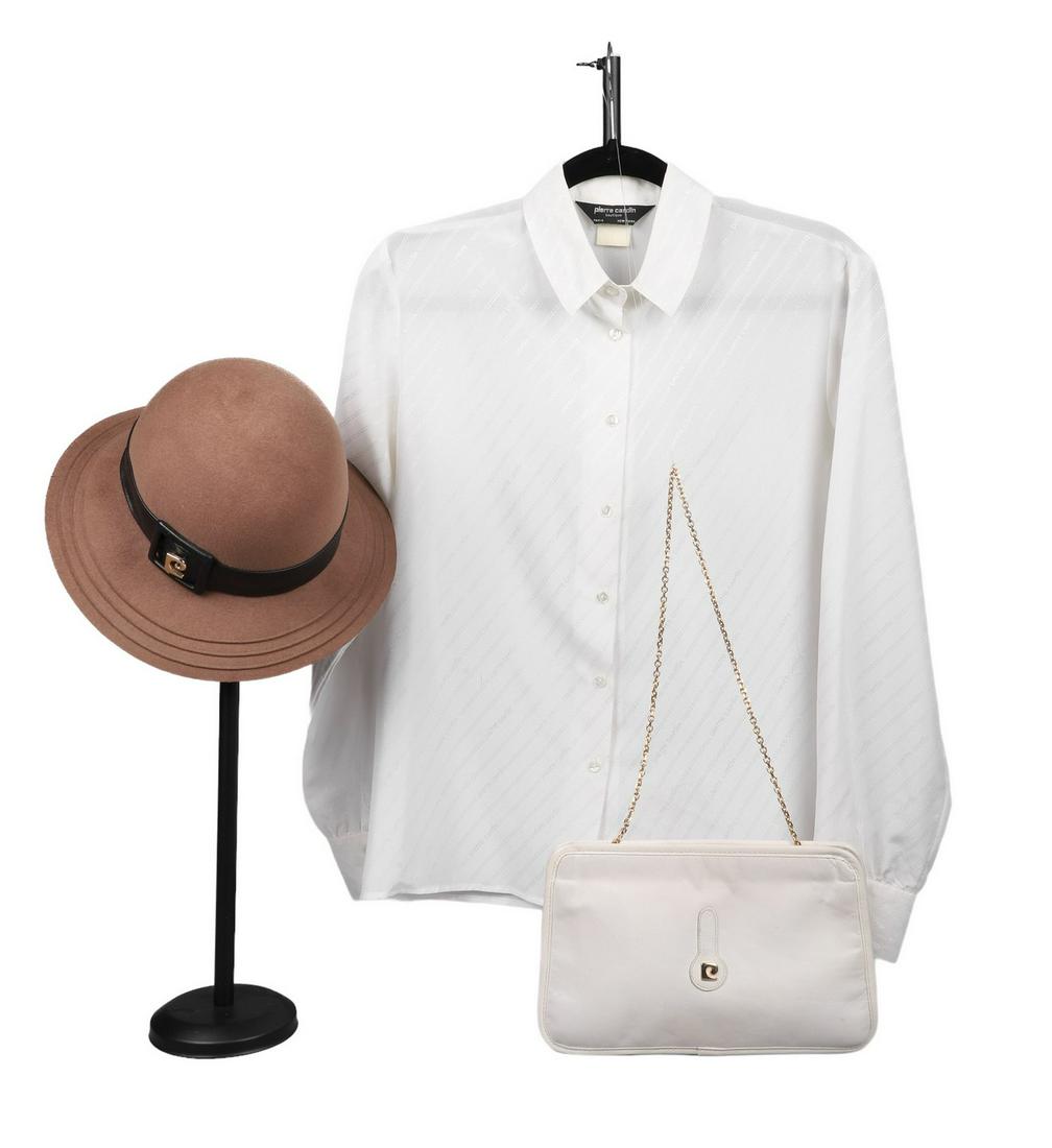 Vintage Pierre Cardin Hat, Purse, Blouse (1 of 7)