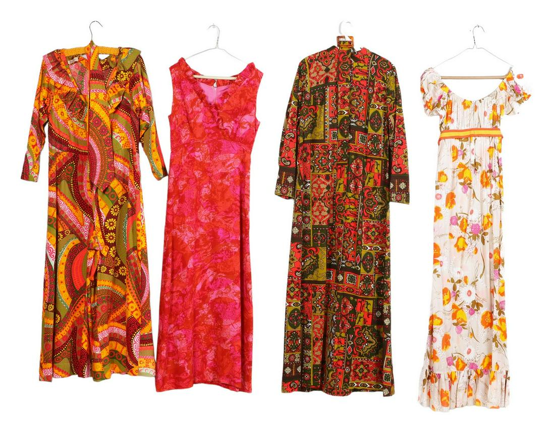 (4) 1960's/70's Dresses and Jumpsuit (1 of 2)