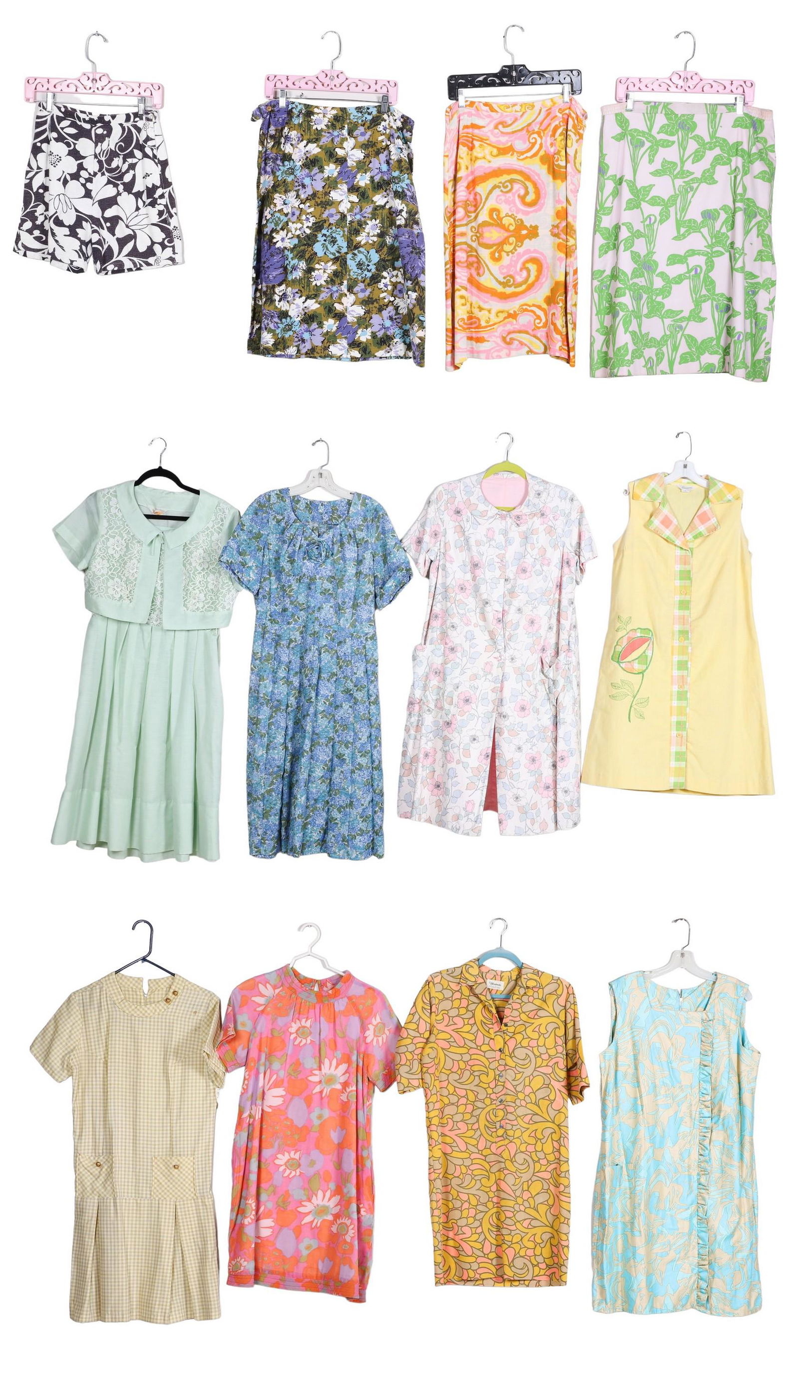 (12) 50's/60's Floral Garment Group (1 of 7)