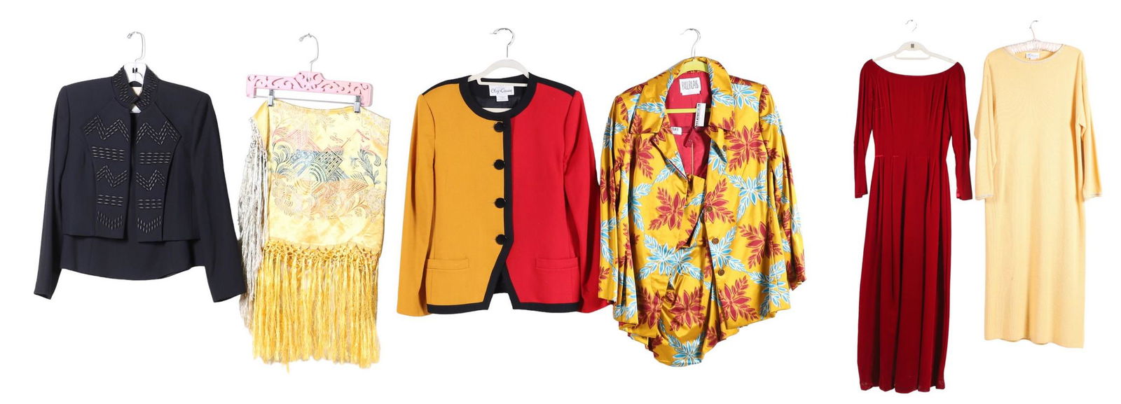 (6) Vintage Designer Garments and Shawl (1 of 9)