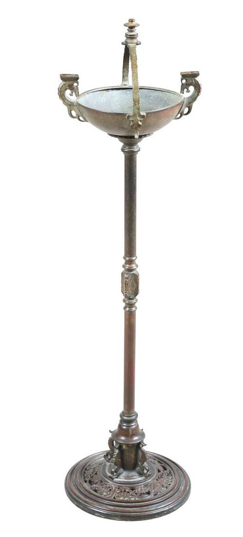 Oscar Bach Brass Cigar Ash Stand (1 of 7)