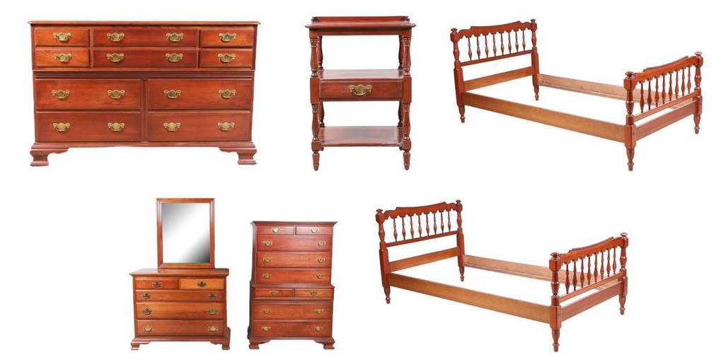 (7) Pc Kling Cherry Bedroom Set