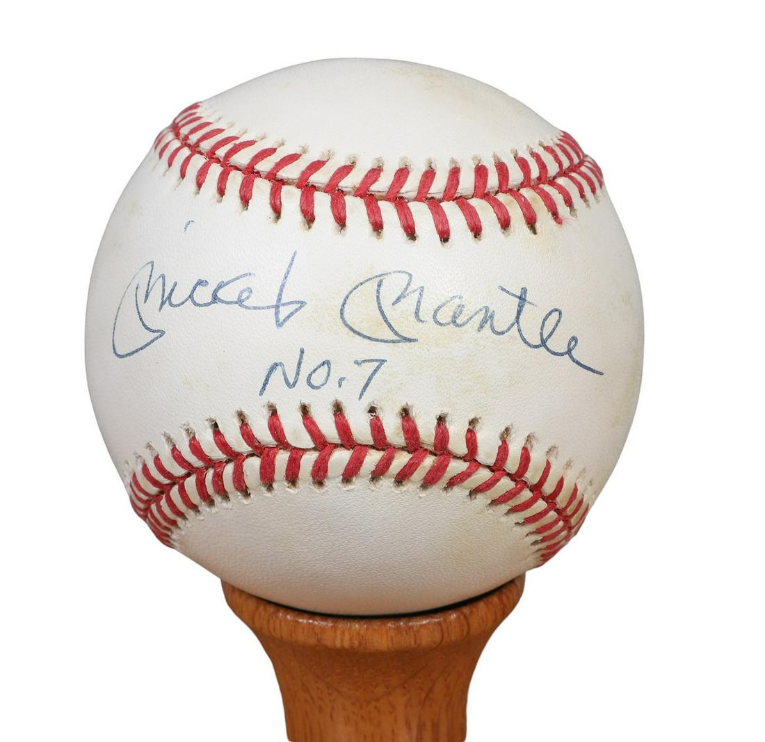 Mickey Mantle Signed Baseball (1 of 3)
