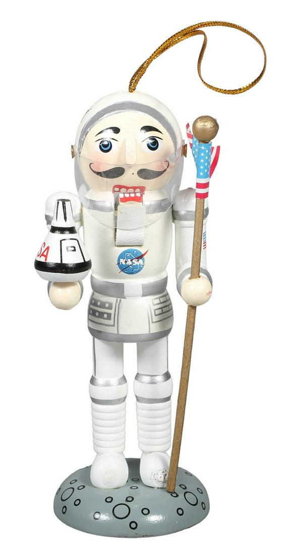 Signed Astronaut Mini Nutcracker NASA Ornament (1 of 5)