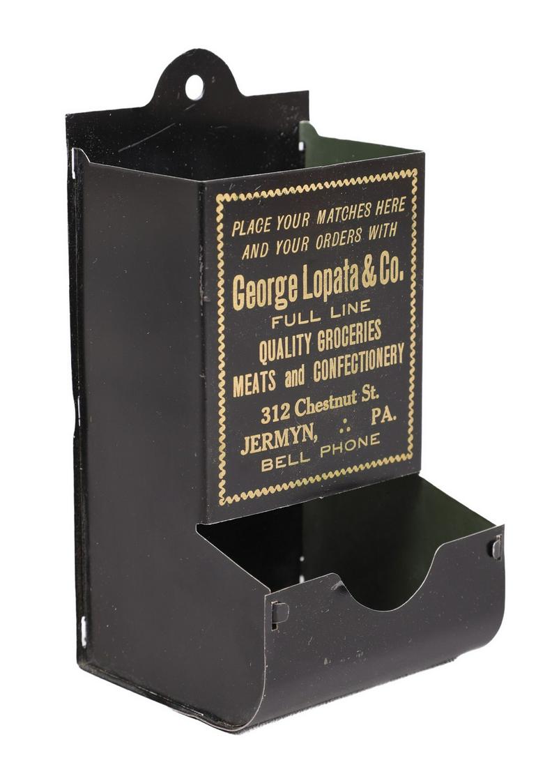 Black Painted Tin Match Safe (1 of 3)