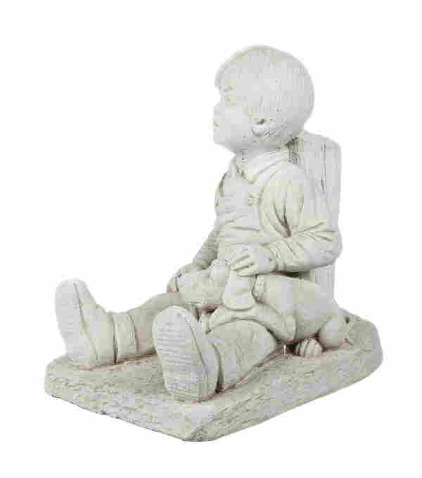 Henri Studio Boy With Dog Garden Statue (1849) on Jan 03, 2023 William Bunch Auctions