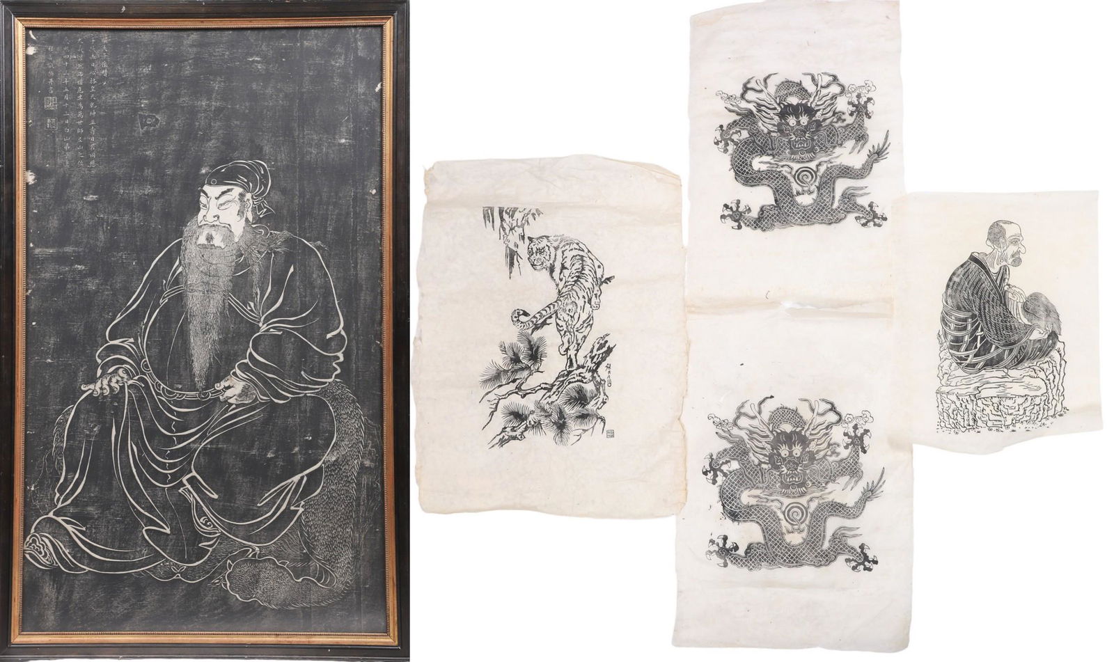 (5) Chinese Woodblock Prints (1 of 11)