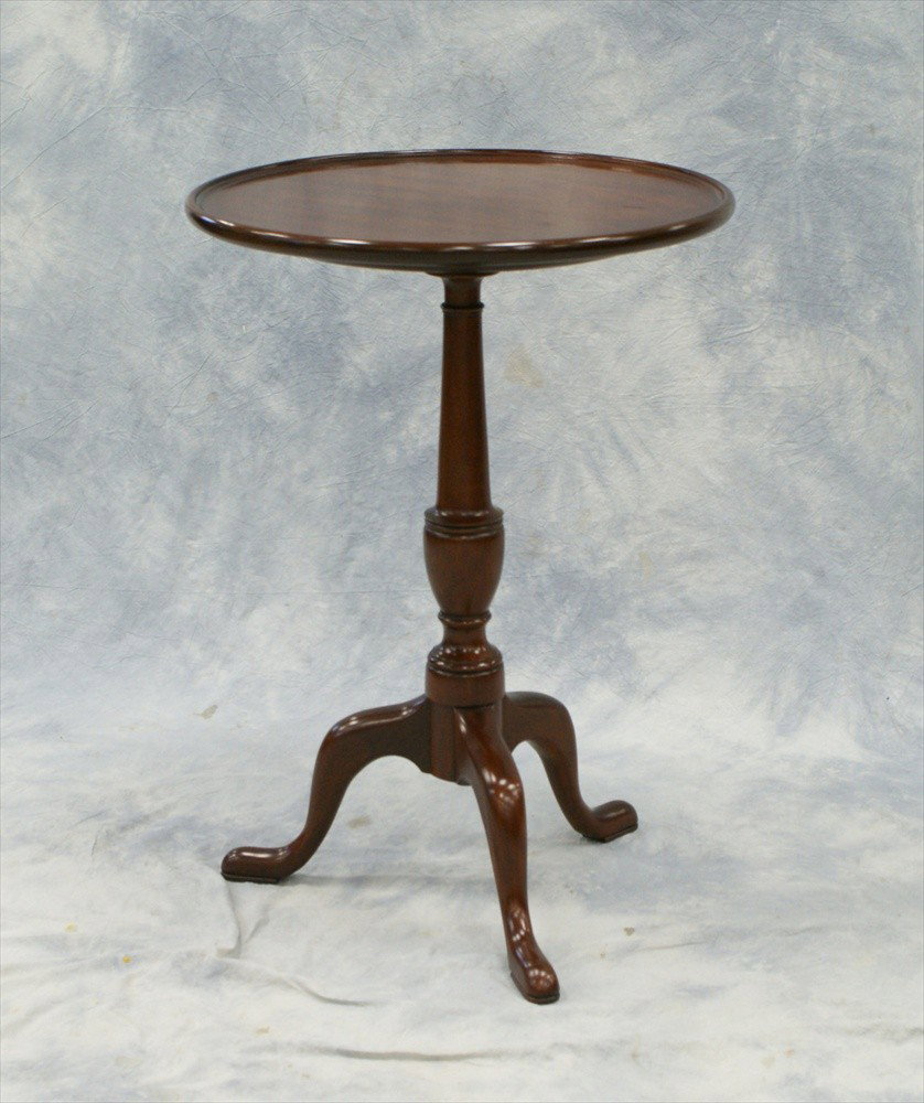 Henkel Harris mahogany dish top candlestand, Sty: Henkel Harris mahogany dish top candlestand, Style 5607, Finish 29, list price over $2000