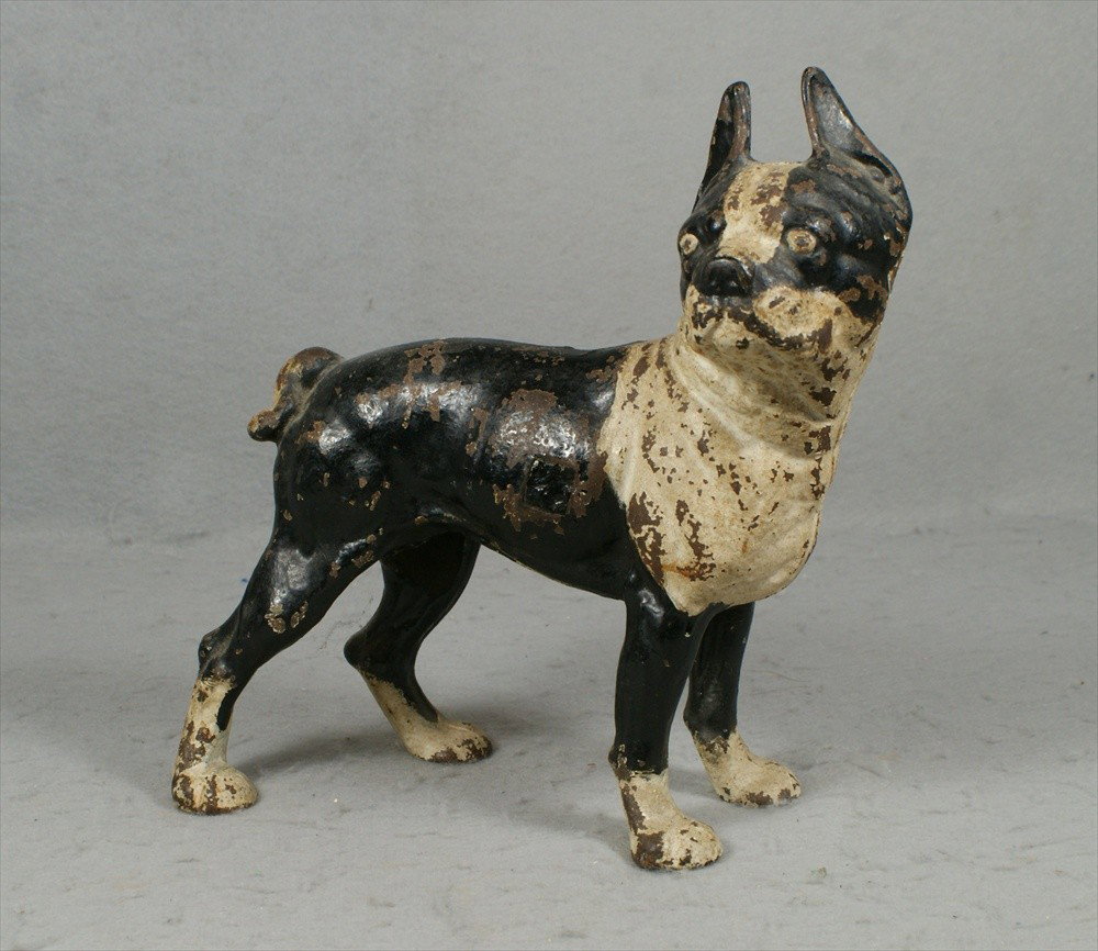 Cast iron bulldog doorstop, 10" high: Cast iron bulldog doorstop, 10" high