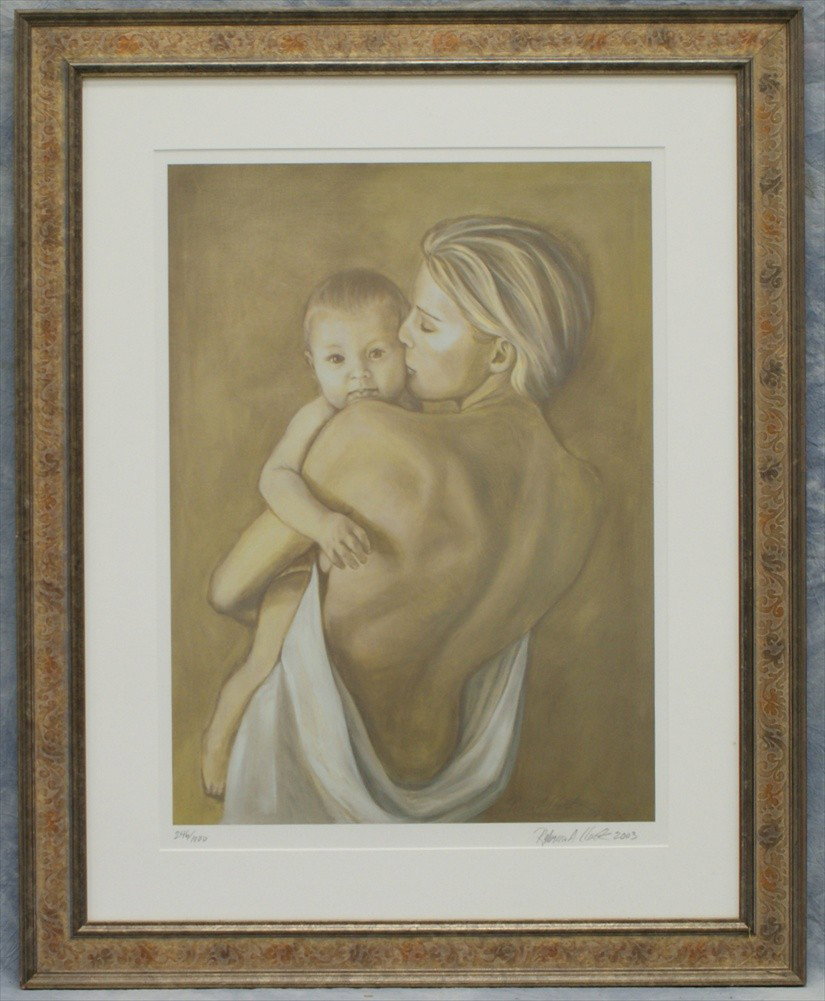 Rebecca A Clark, American, LE lithograph, pencil: Rebecca A Clark, American, LE lithograph, pencil sign and numbered 246/1000, 29 1/2" x 21 1/2" image size
