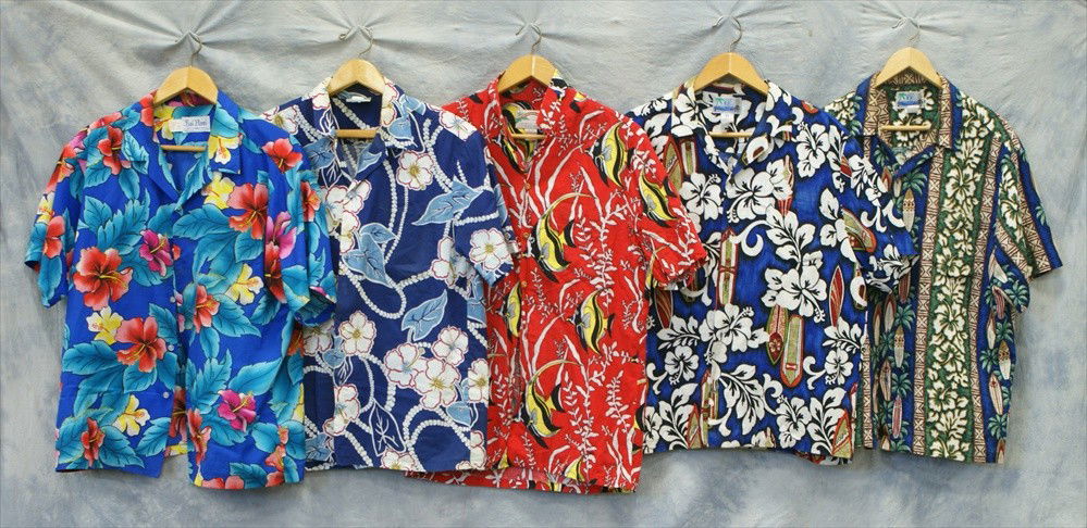20 American Hawaiian Button Up Shirts, L and XL,: 20 American Hawaiian Button Up Shirts, L and XL, Manufacturers including: Kai Nani, Howie, Paradise Found, Style by RJC Ltd, Mark Raysten, Hawaiian Casuals by Stan Hicks, Tropicana, Tori Richard, Jant
