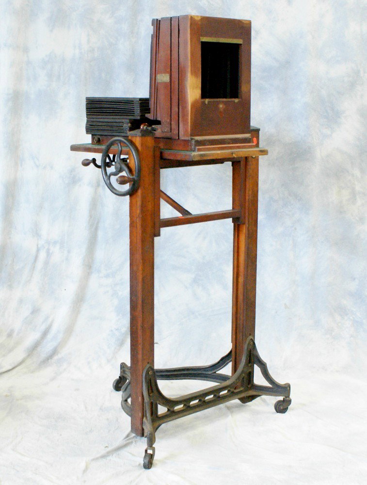 Century Camera Co Grand Studio Outfit No 7. Mis: Century Camera Co Grand Studio Outfit No 7. Missing the lens assembly. Made between 1903 and 1907. S/N 71052. Century Camera Co was purchased by Eastman Kodak in 1903.