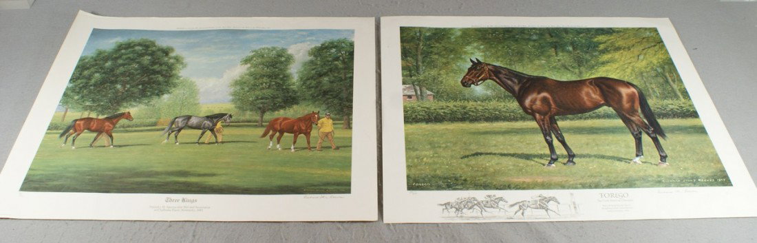 Richard Stone Reeves, English, b 1919, (2) penci: Richard Stone Reeves, English, b 1919, (2) pencil signed LE prints, Three Kings, 92/850, 1981, with Forego, 88/600, 1977, both sheets 22" x 27", unframed