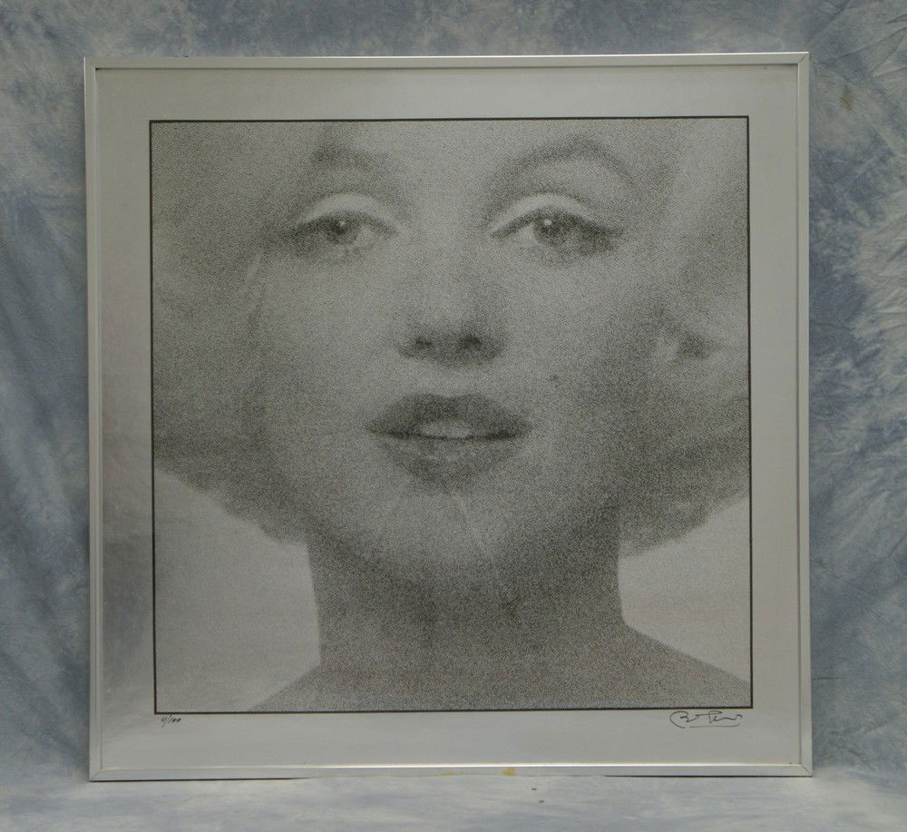 Bert Stern (American, b. 1929), Framed LE print,: Bert Stern (American, b. 1929), Framed LE print, Marilyn Monroe (in black), signed and numbered ''Bert Stern'' lower right, inscribed 4/100 lower left, 36 1/2" square overall