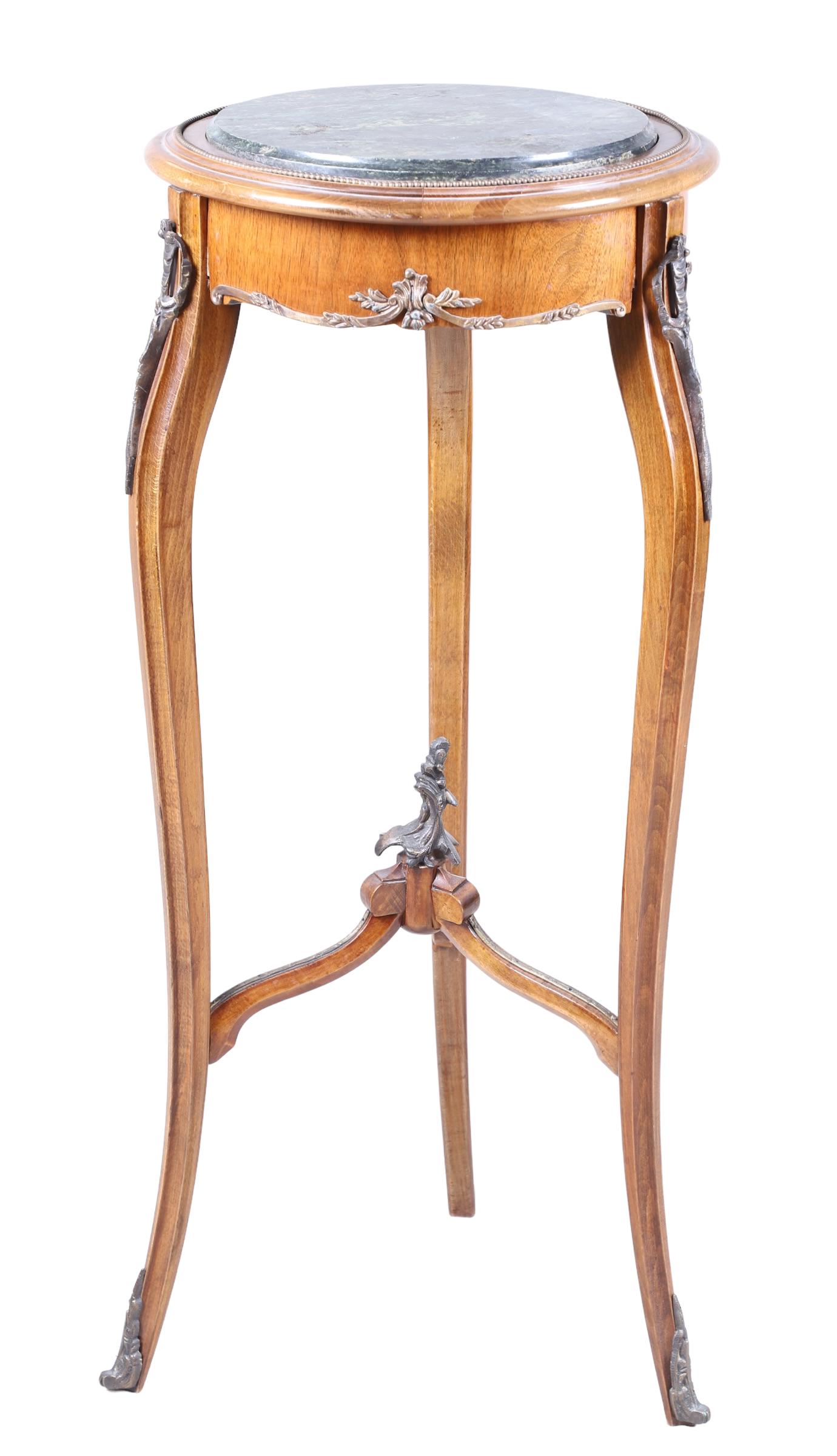 French style marbletop pedestal (1 of 10)