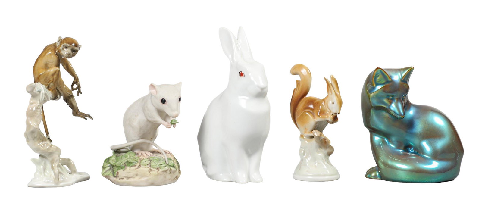 (5) Porcelain Animal Figurines (1 of 4)