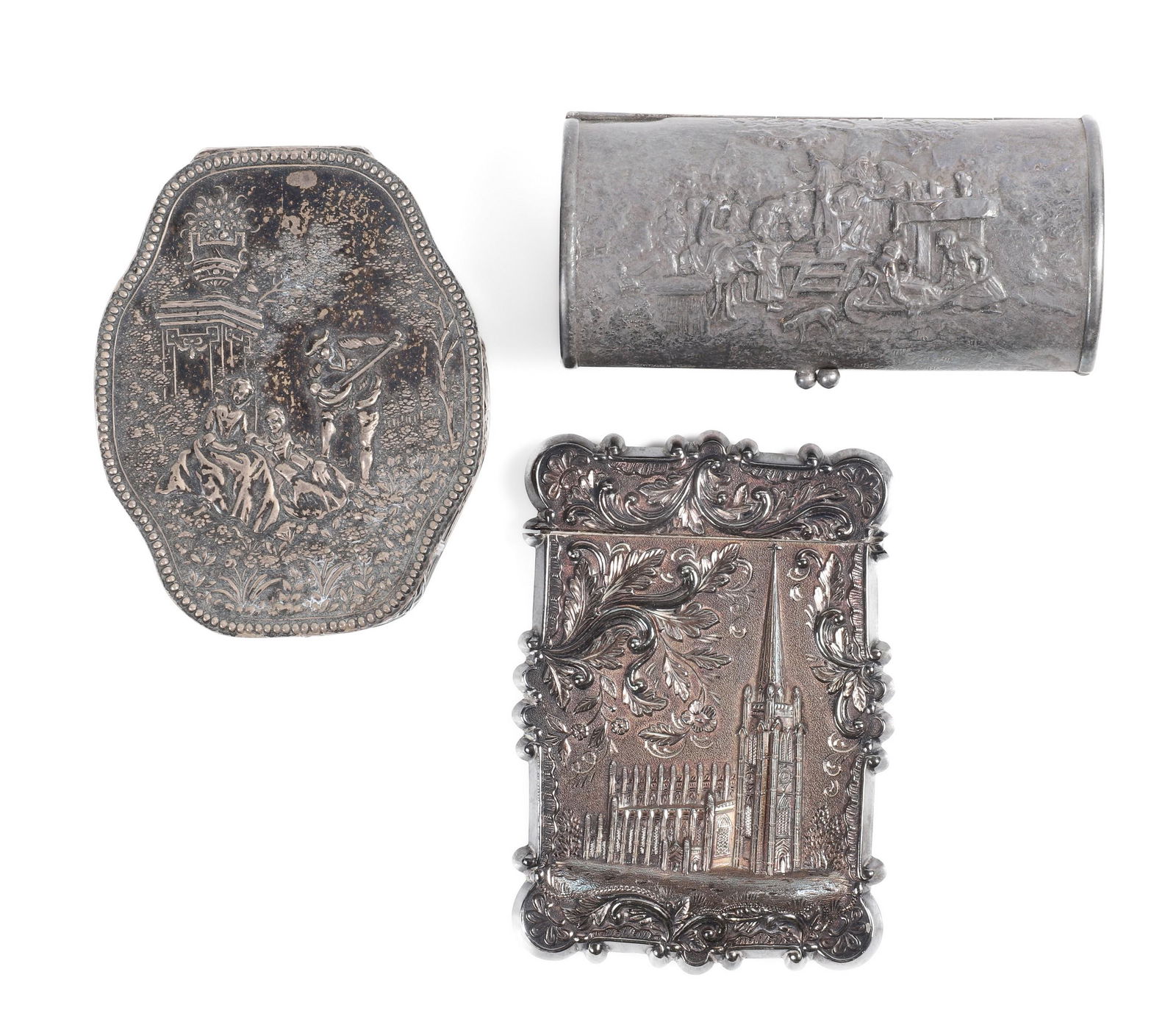 Silver Card Case and (2) Boxes (1 of 6)